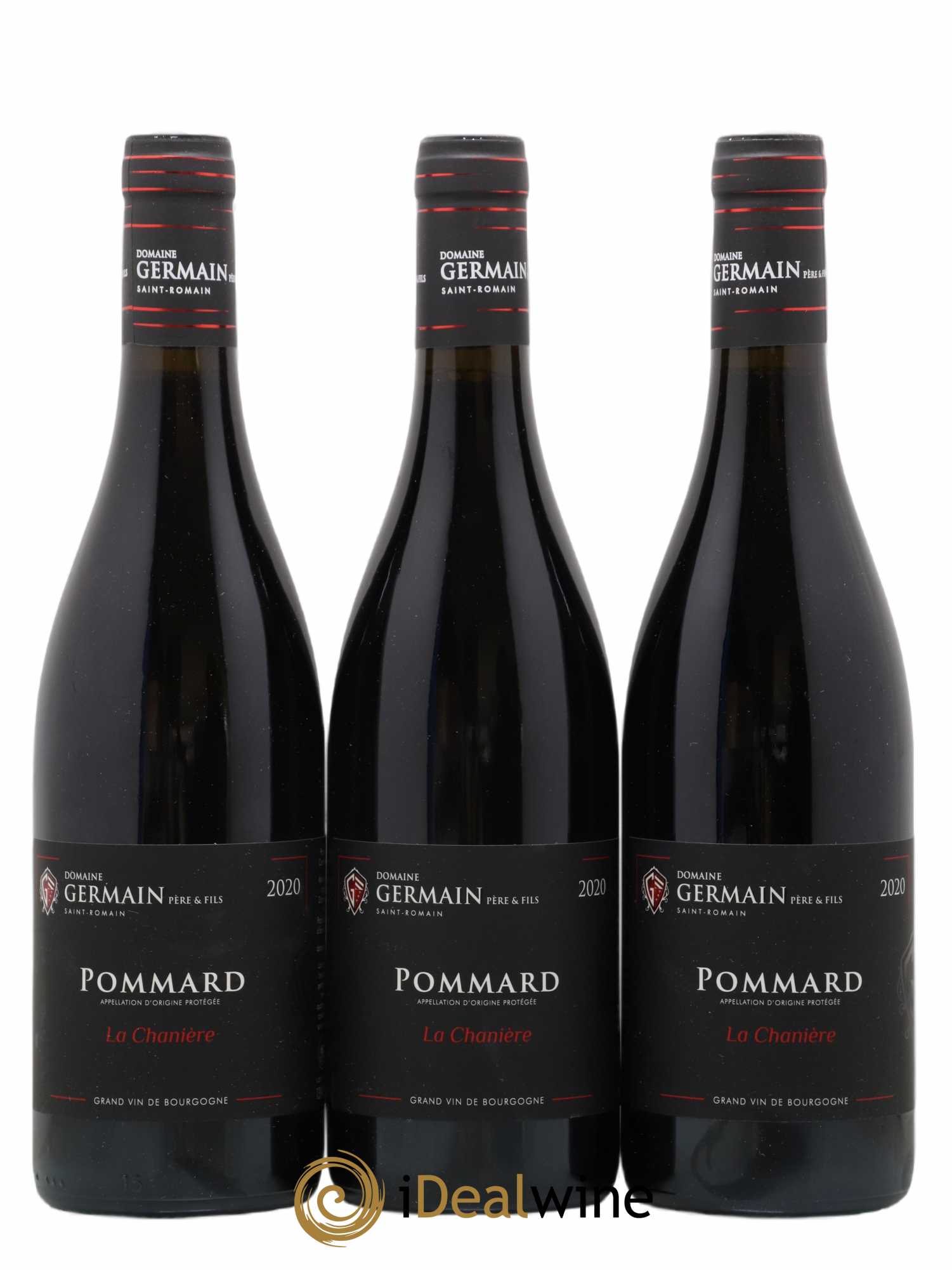 Pommard La Chanière Domaine Germain et Fils 2020 - Lot de 3 bouteilles - 0