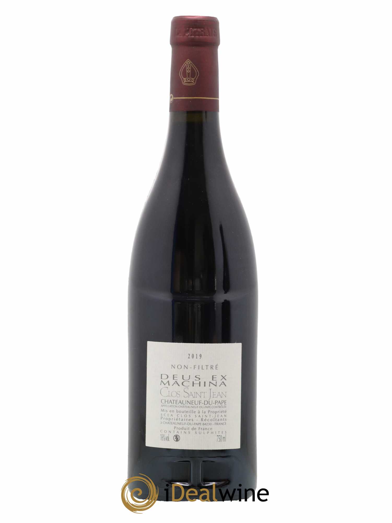 Châteauneuf-du-Pape Clos Saint-Jean Deus Ex Machina Pascal et Vincent Maurel 2019 - Lot de 1 bouteille - 1