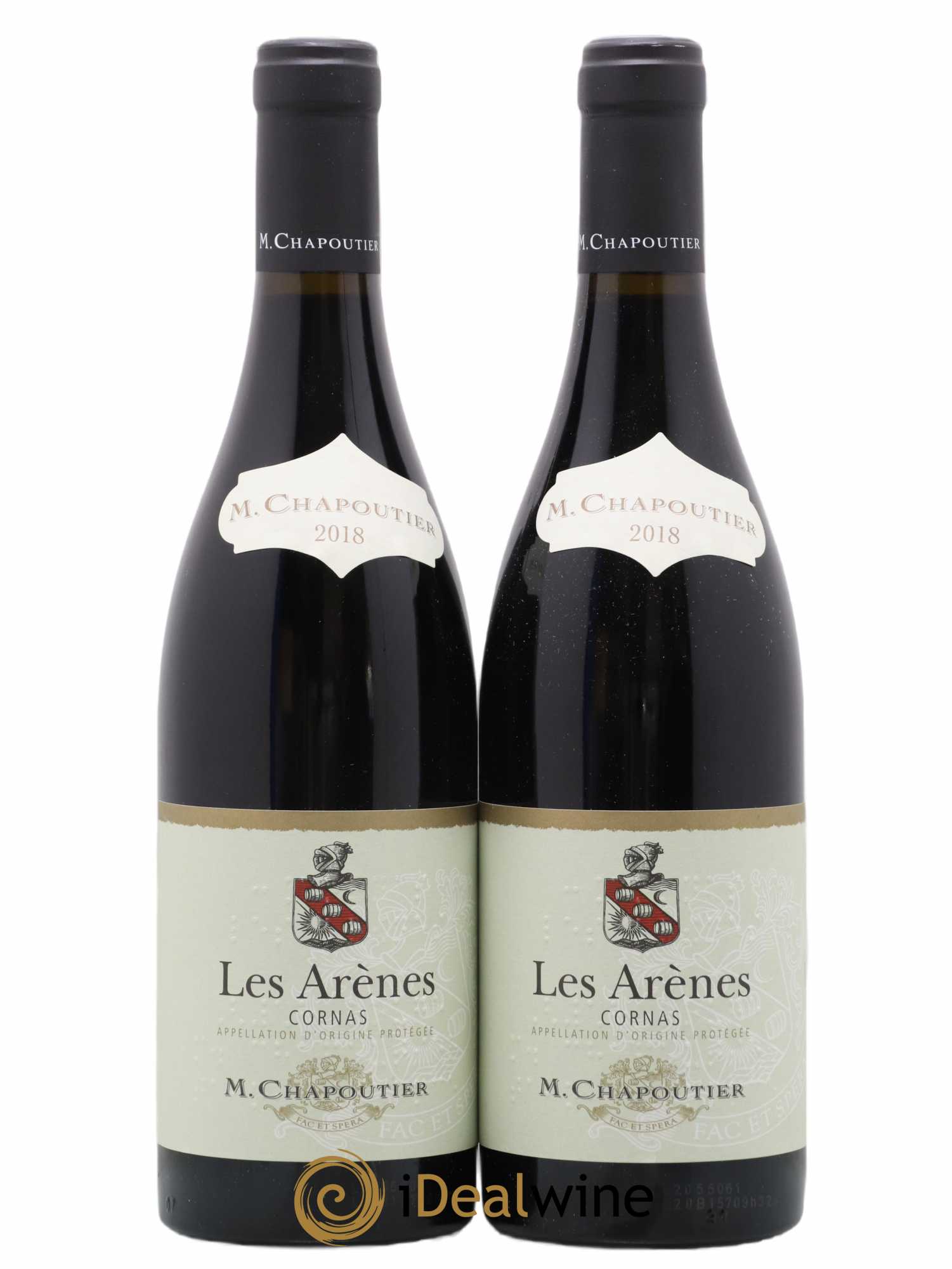 Cornas Chapoutier Les Arènes 2018 - Lot de 2 bouteilles - 0