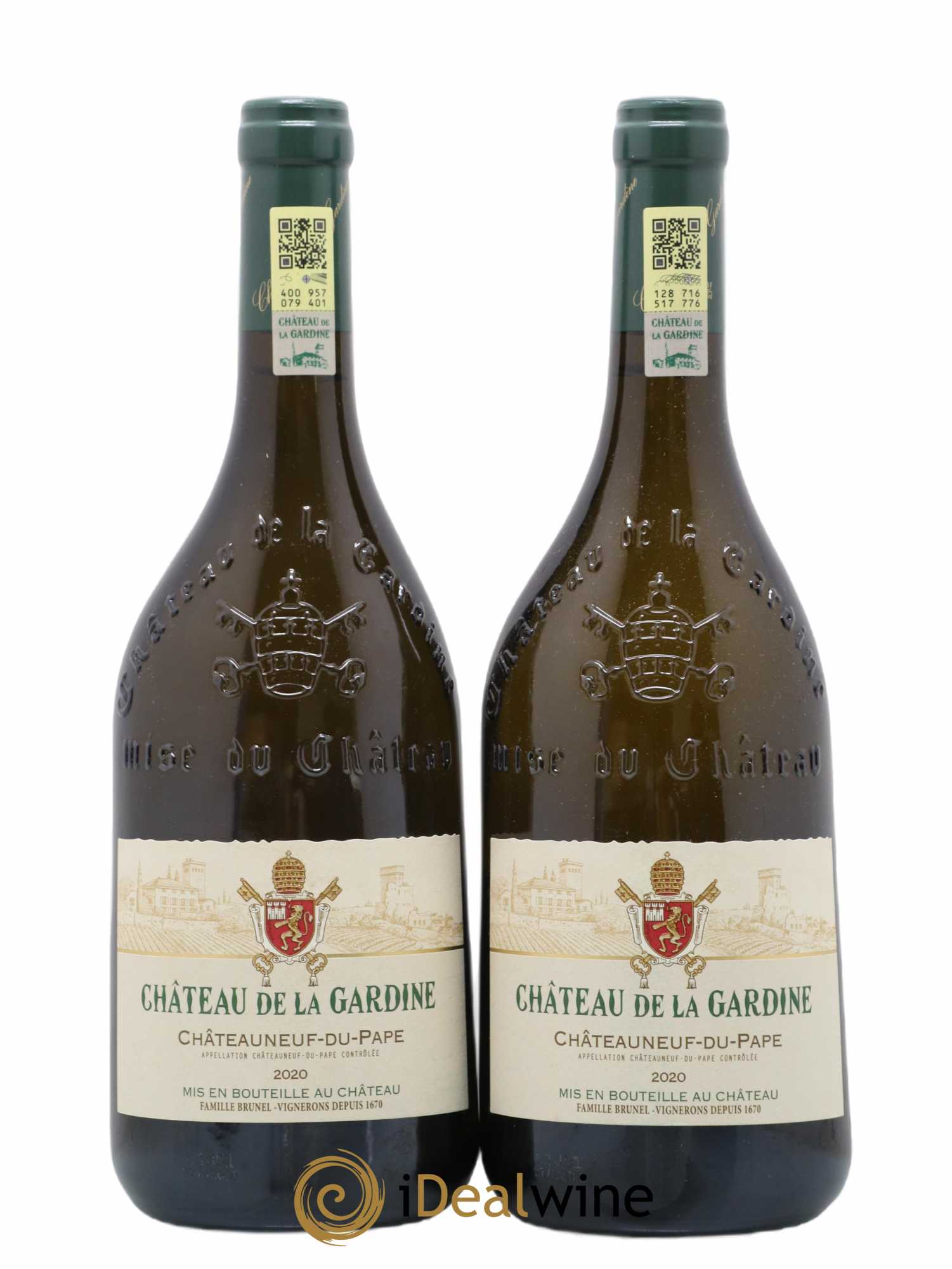 Châteauneuf-du-Pape La Gardine Famille Brunel 2020 - Lot de 2 bouteilles - 0