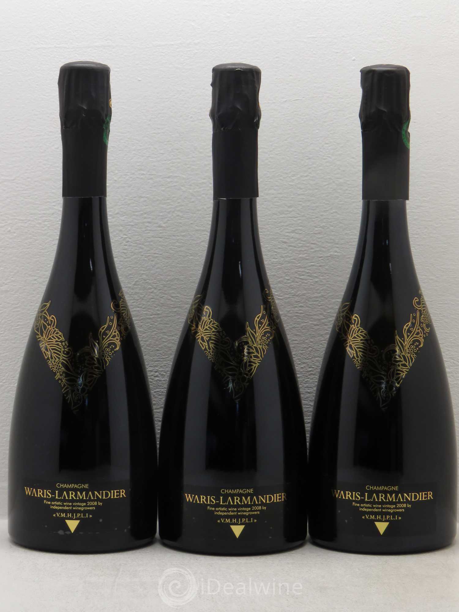 Champagne Waris Larmandier VMHJPLI Grand Cru 2008 - Posten von 3 Flaschen - 0