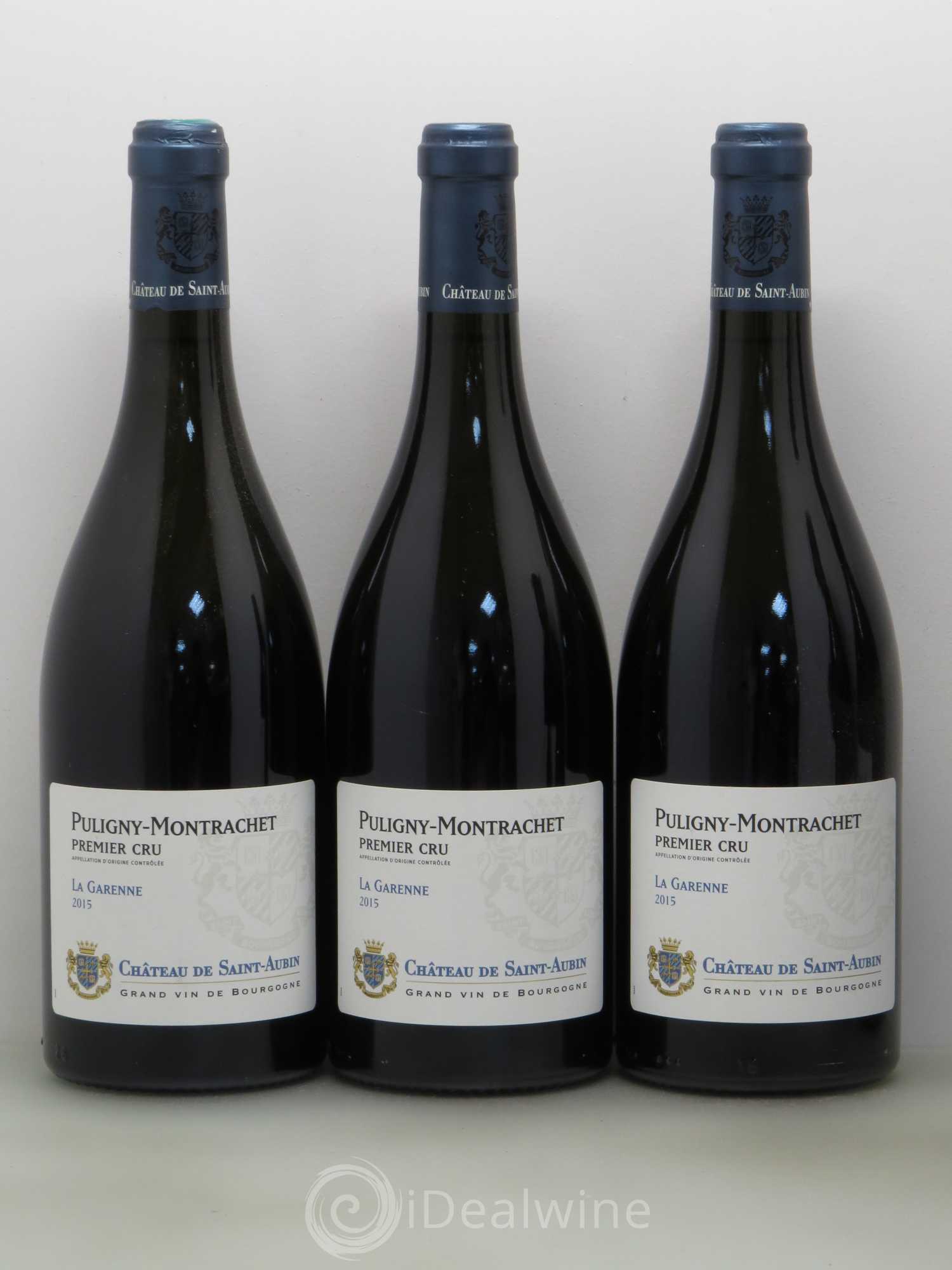 Puligny-Montrachet 1er Cru La Garenne Chateau de Saint Aubin  2015 - Lot de 5 bouteilles - 1