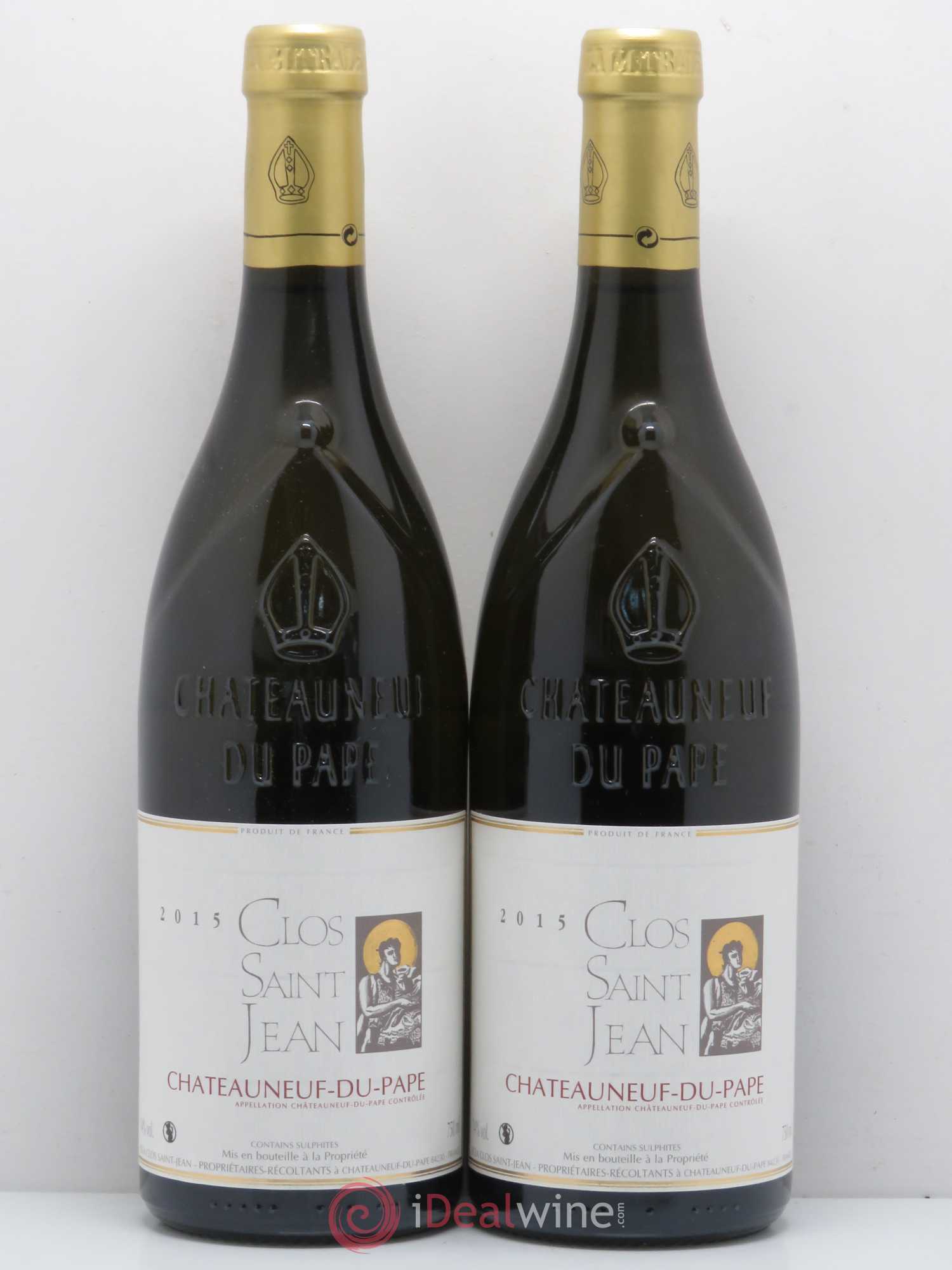 Châteauneuf-du-Pape Clos Saint Jean 2015 - Posten von 2 Flaschen - 0