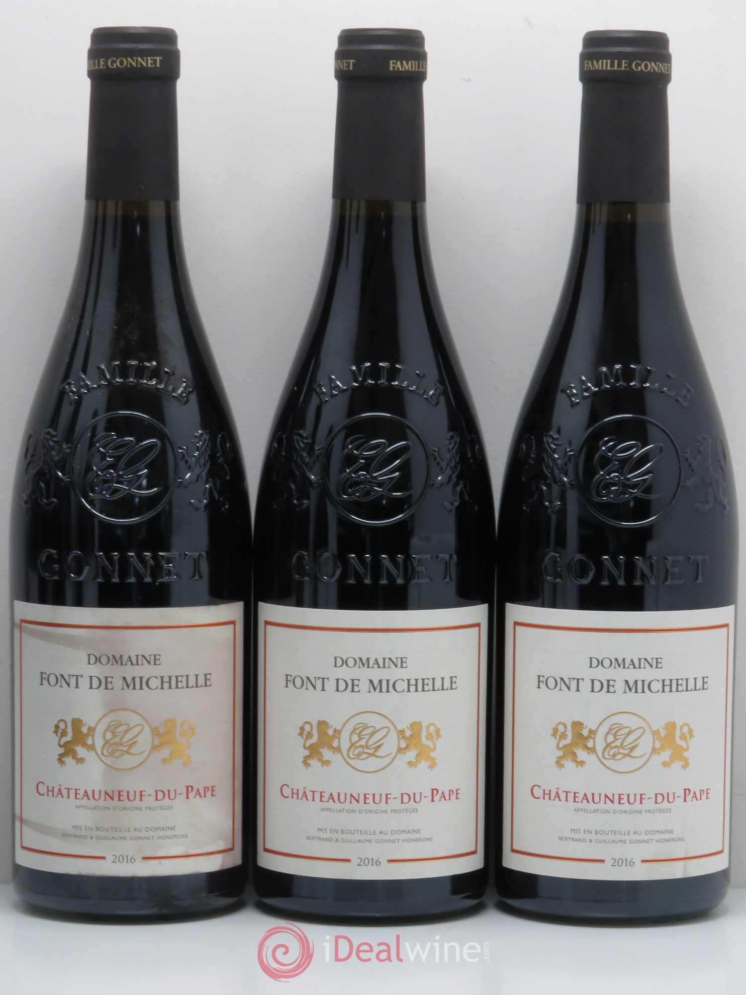 Châteauneuf-du-Pape Domaine Font de Michelle Famille Gonnet (sans prix de réserve) 2016 - Lot de 6 bouteilles - 1