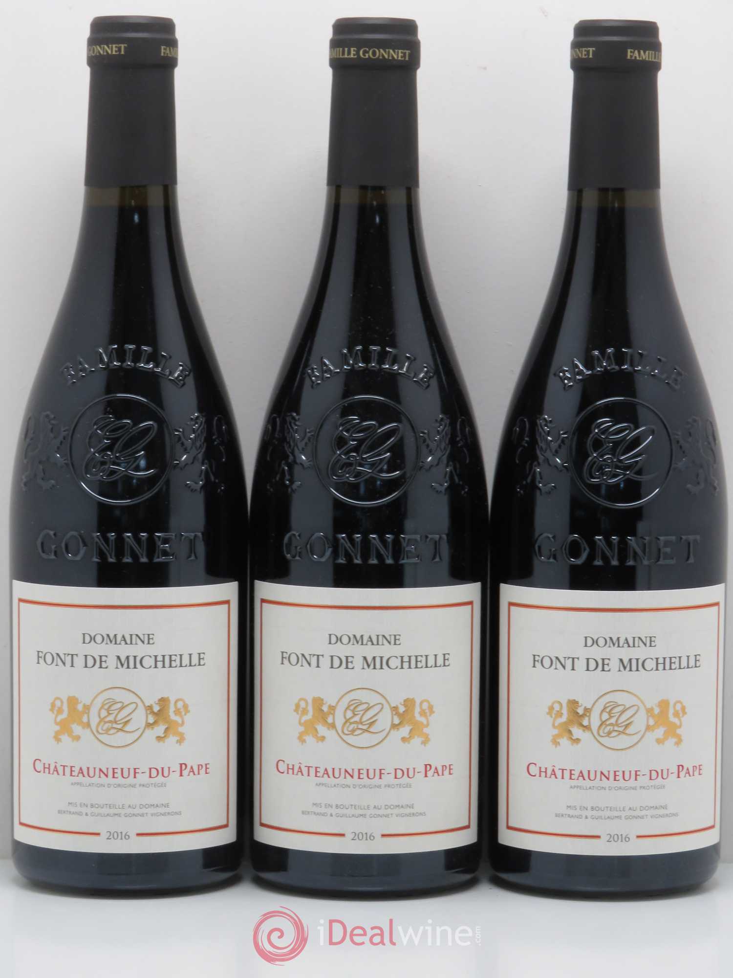 Châteauneuf-du-Pape Domaine Font de Michelle Famille Gonnet 2016 - Lot de 3 bouteilles - 0