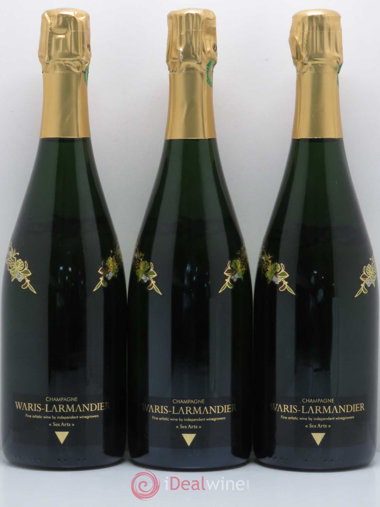 Champagne Ses Arts blanc de blancs WARIS LARMANDIER - Posten von 3 Flaschen - 0