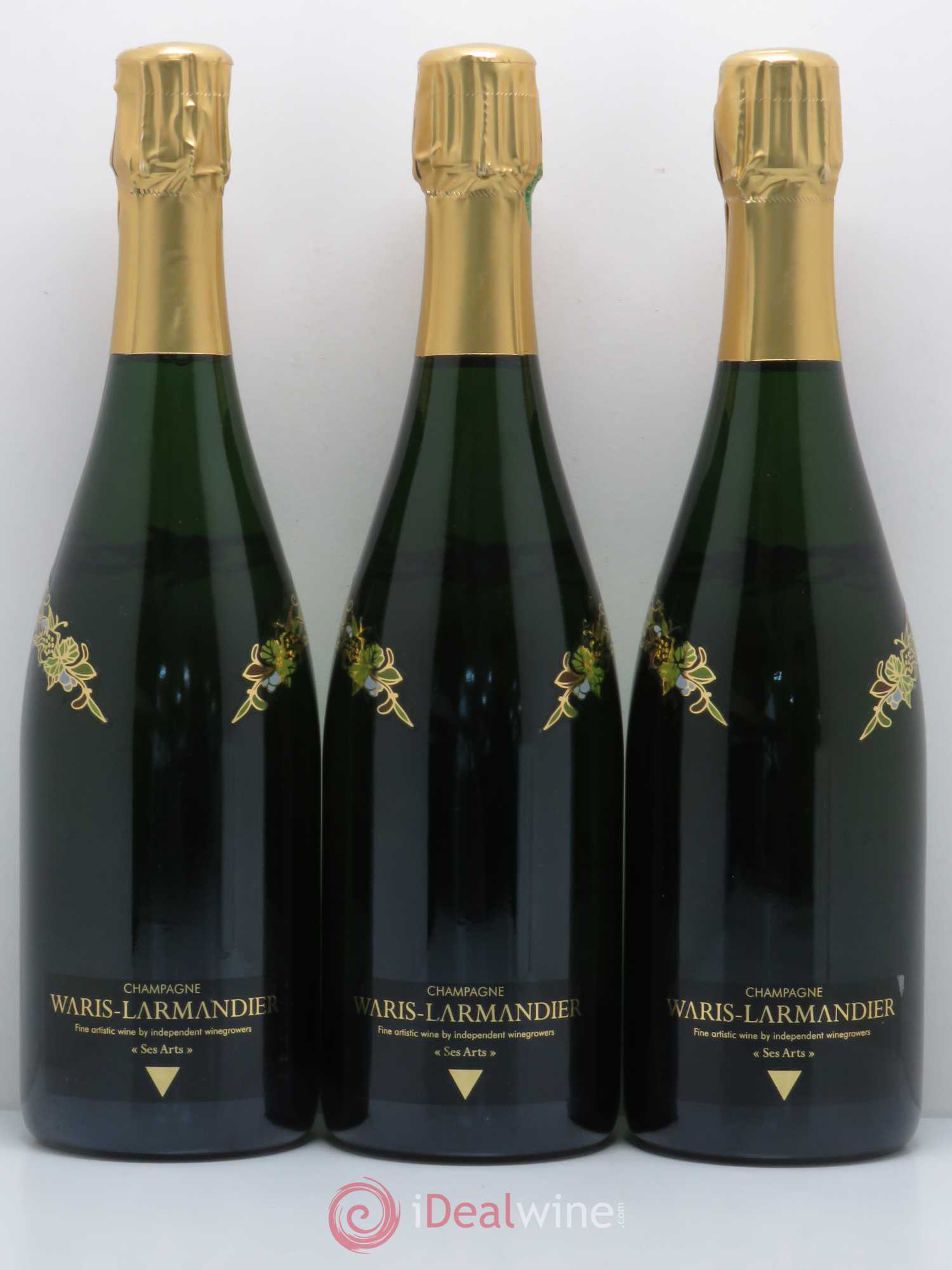 Champagne Ses Arts blanc de blancs WARIS LARMANDIER - Posten von 3 Flaschen - 0
