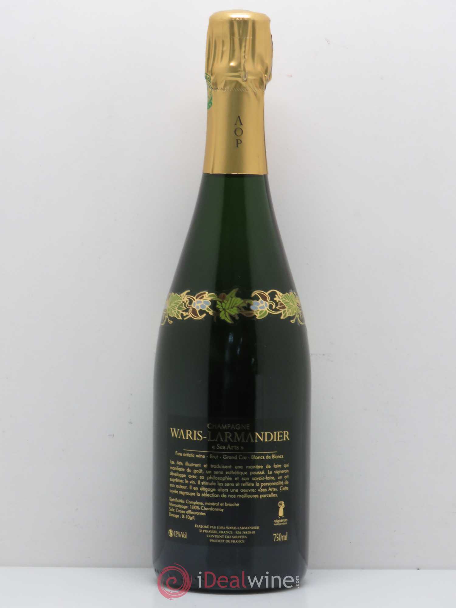 Champagne Ses Arts blanc de blancs WARIS LARMANDIER - Posten von 1 Flasche - 1
