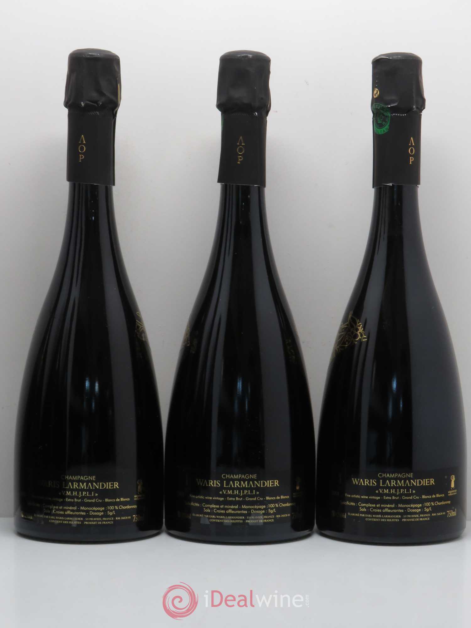 Champagne VMHJPLI blanc de blancs WARIS LARMANDIER 2008 - Lot de 6 bouteilles - 2