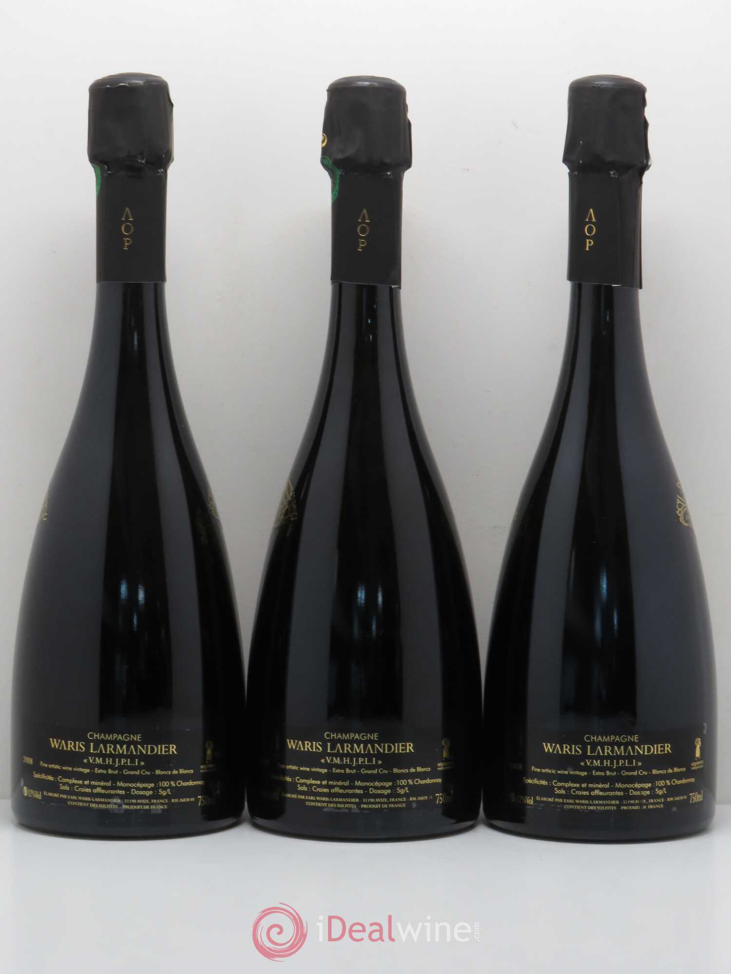 Champagne VMHJPLI blanc de blancs WARIS LARMANDIER 2008 - Lot de 6 bouteilles - 4