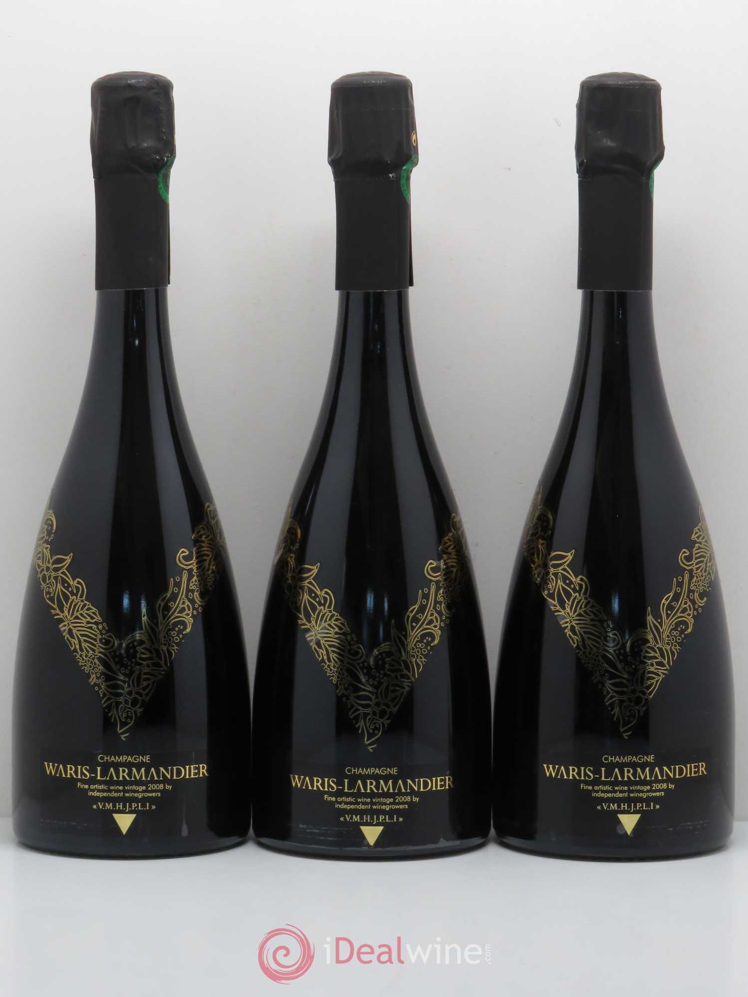 Champagne VMHJPLI blanc de blancs WARIS LARMANDIER 2008 - Posten von 3 Flaschen - 0