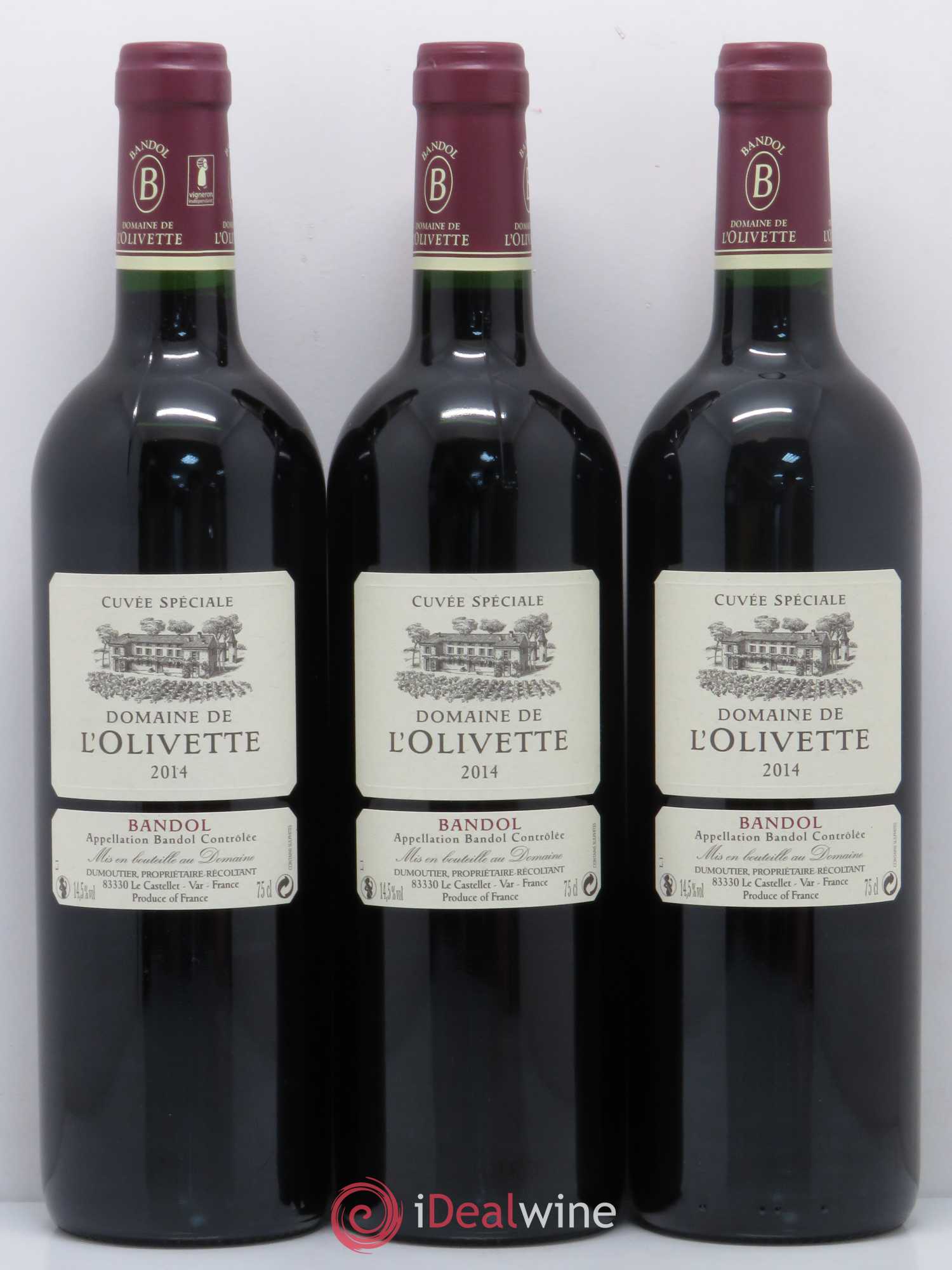 Bandol Cuvée spéciale Domaine de l'Olivette 2014 - Posten von 6 Flaschen - 2