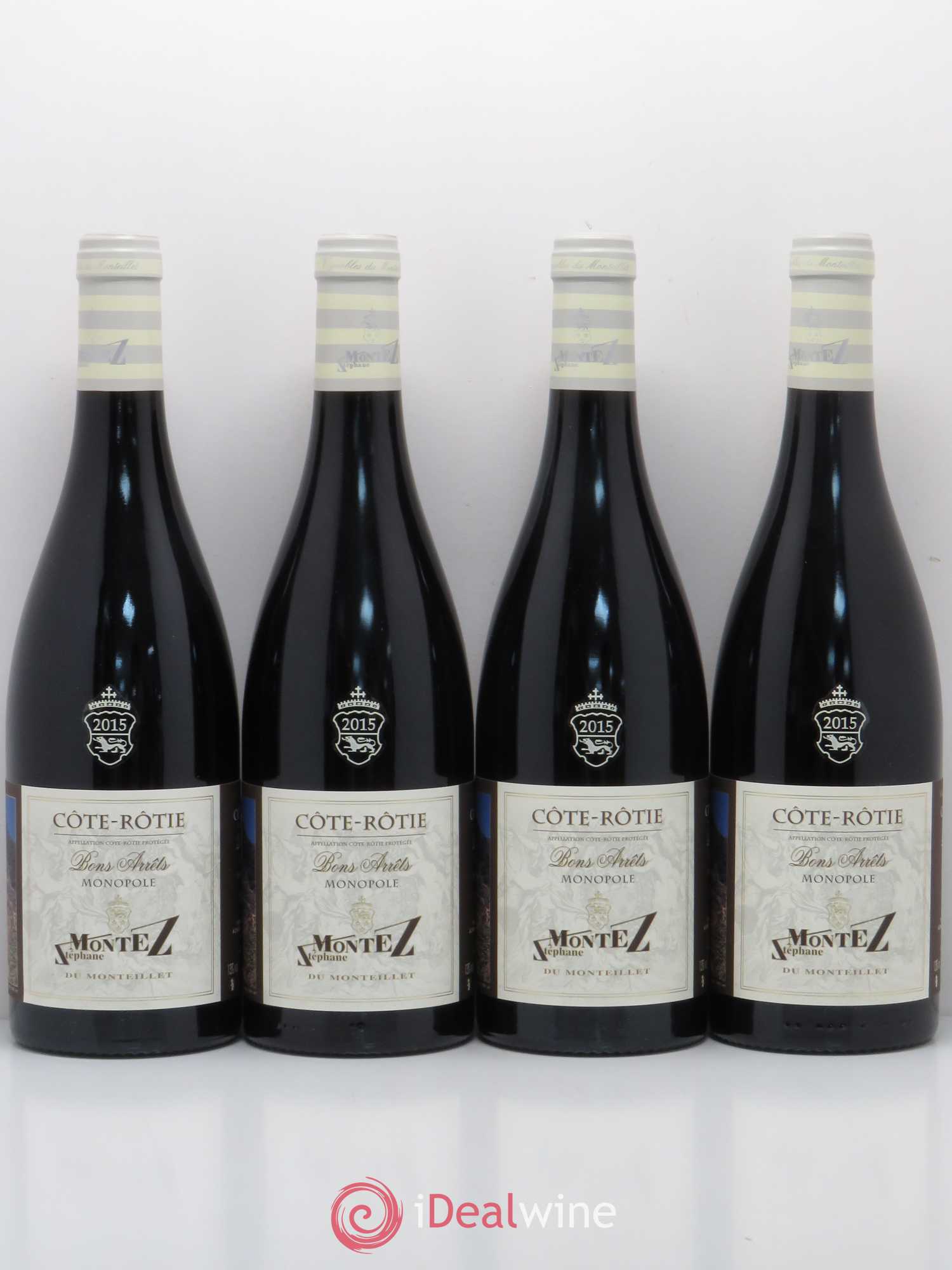 Côte-Rôtie Bons Arrets Monopole Stephane Montez 2015 - Posten von 4 Flaschen - 0