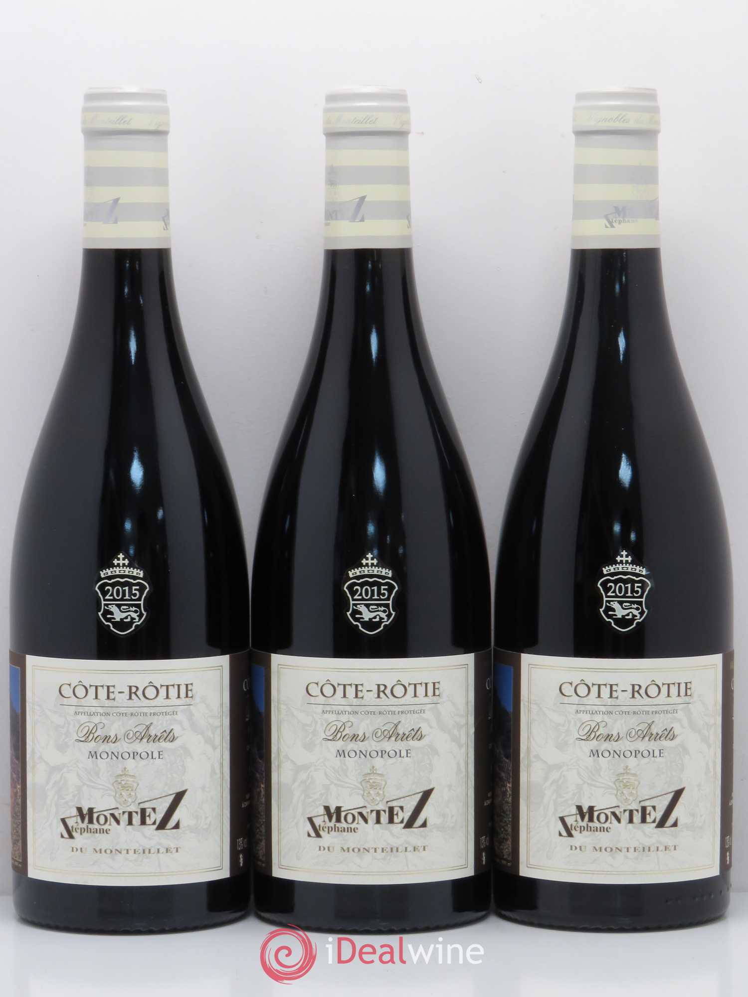 Côte-Rôtie Bons Arrets Monopole Stephane Montez 2015 - Posten von 3 Flaschen - 0