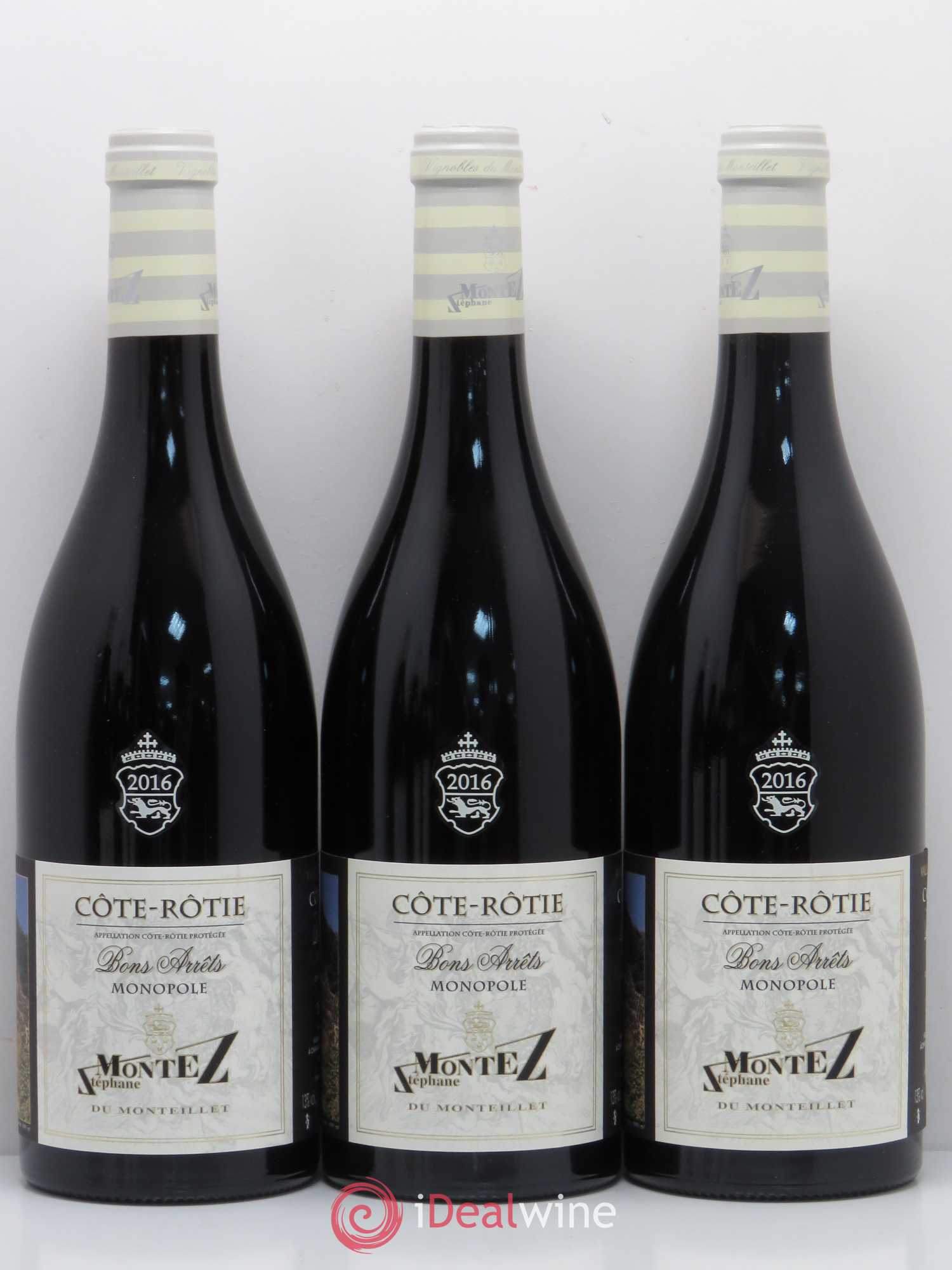 Côte-Rôtie Bons Arrets Monopole Stephane Montez 2016 - Posten von 6 Flaschen - 1