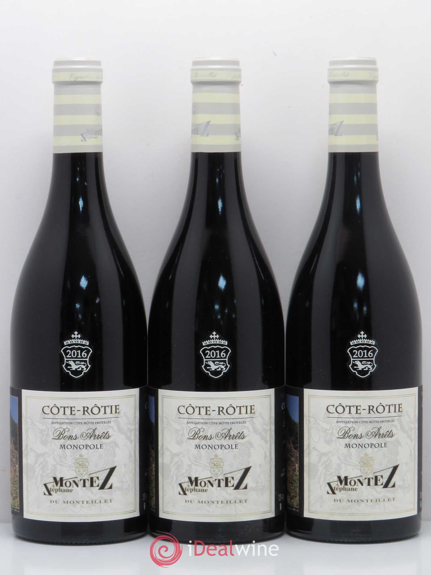 Côte-Rôtie Bons Arrets Monopole Stephane Montez 2016 - Posten von 6 Flaschen - 2