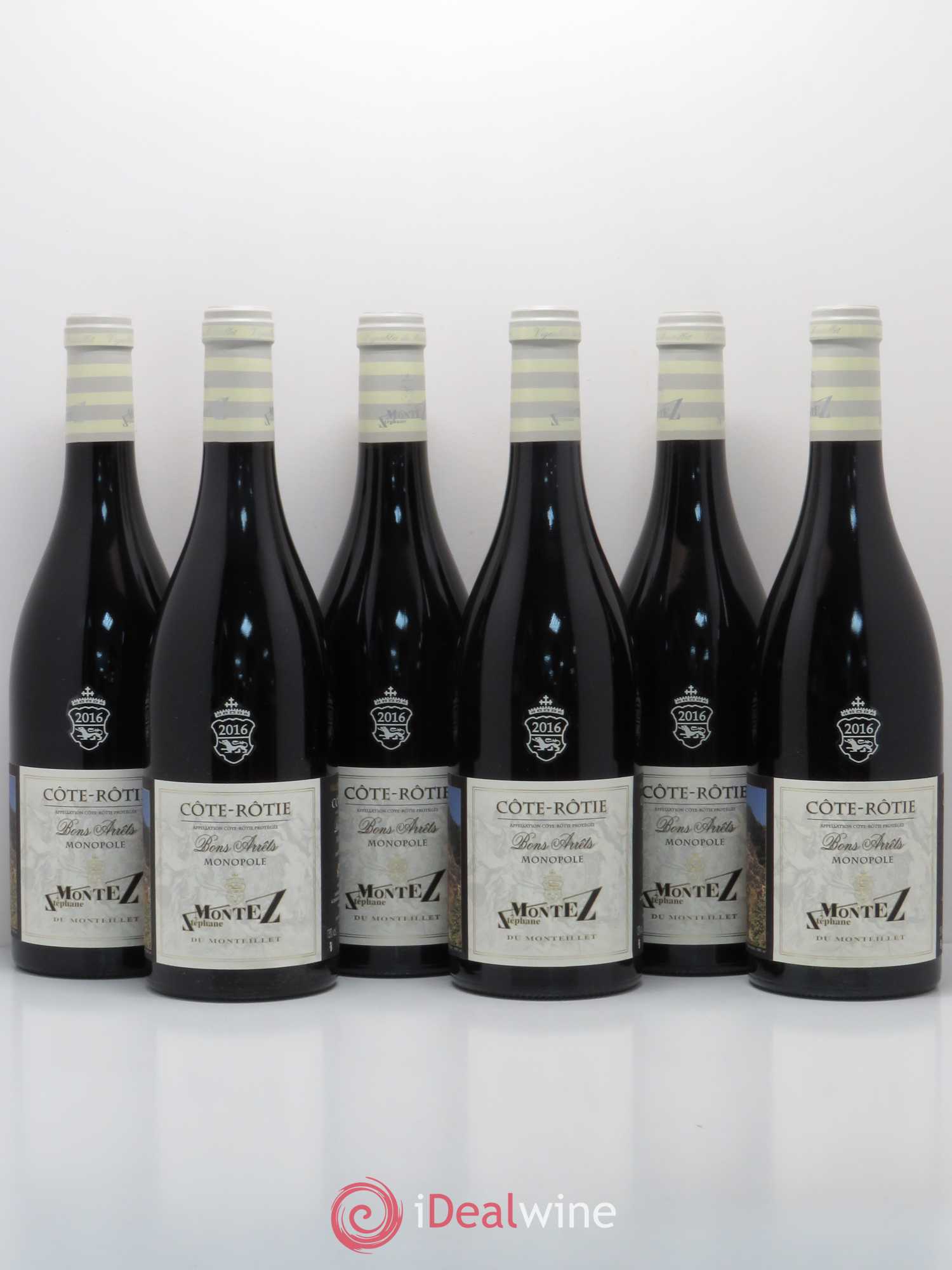 Côte-Rôtie Bons Arrets Monopole Stephane Montez 2016 - Posten von 6 Flaschen - 0