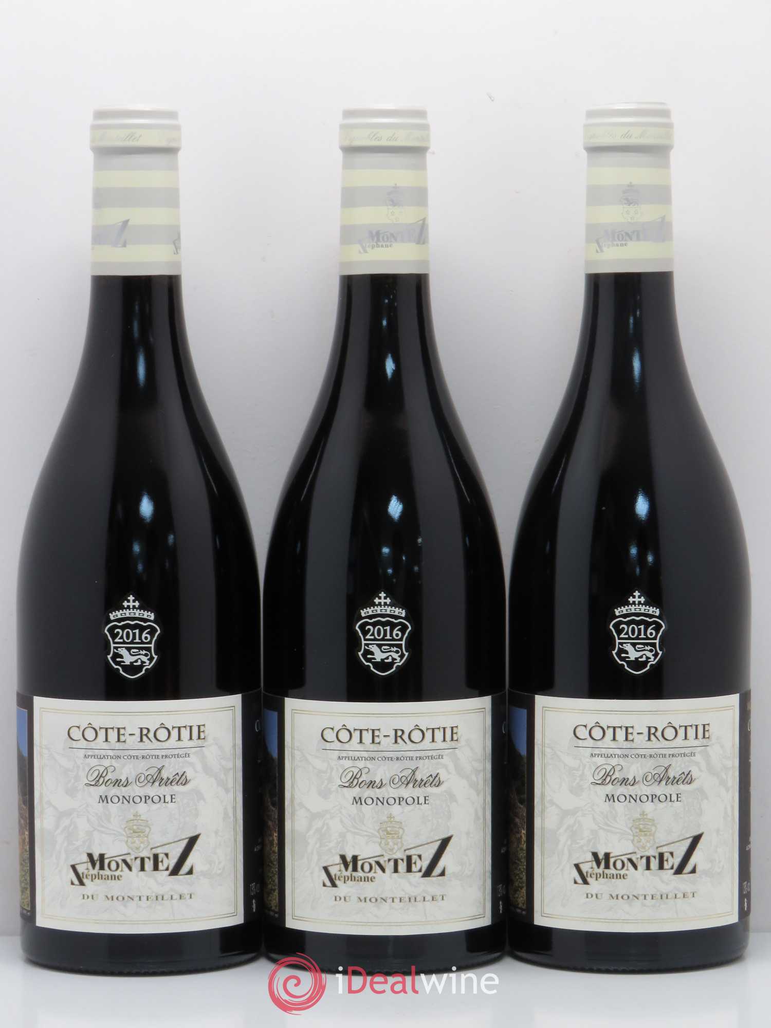 Côte-Rôtie Bons Arrets Monopole Stephane Montez 2016 - Posten von 3 Flaschen - 0