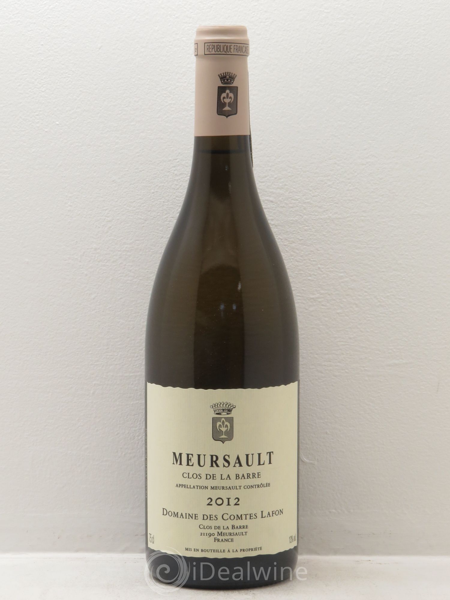 Meursault Clos de la Barre Comtes Lafon (Domaine des) 2012 - Lot de 1 bouteille - 0
