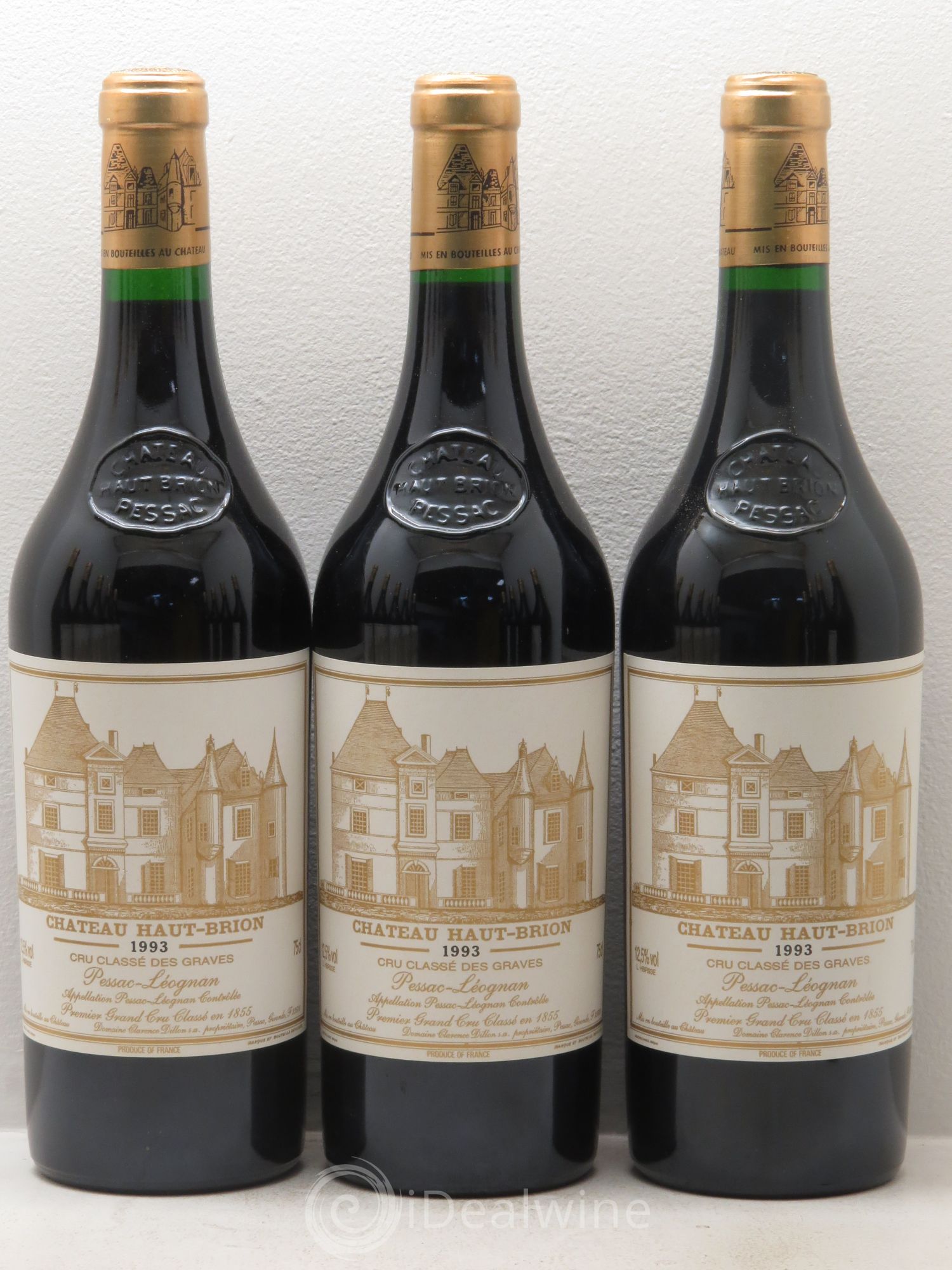 Château Haut Brion 1er Grand Cru Classé 1993 - Lot de 12 bouteilles - 1