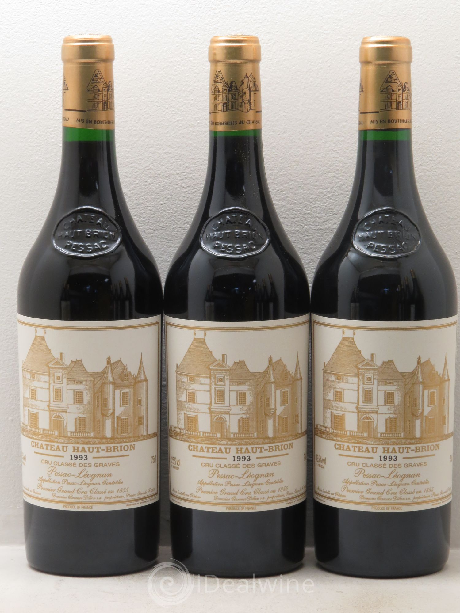 Château Haut Brion 1er Grand Cru Classé 1993 - Lot de 12 bouteilles - 2