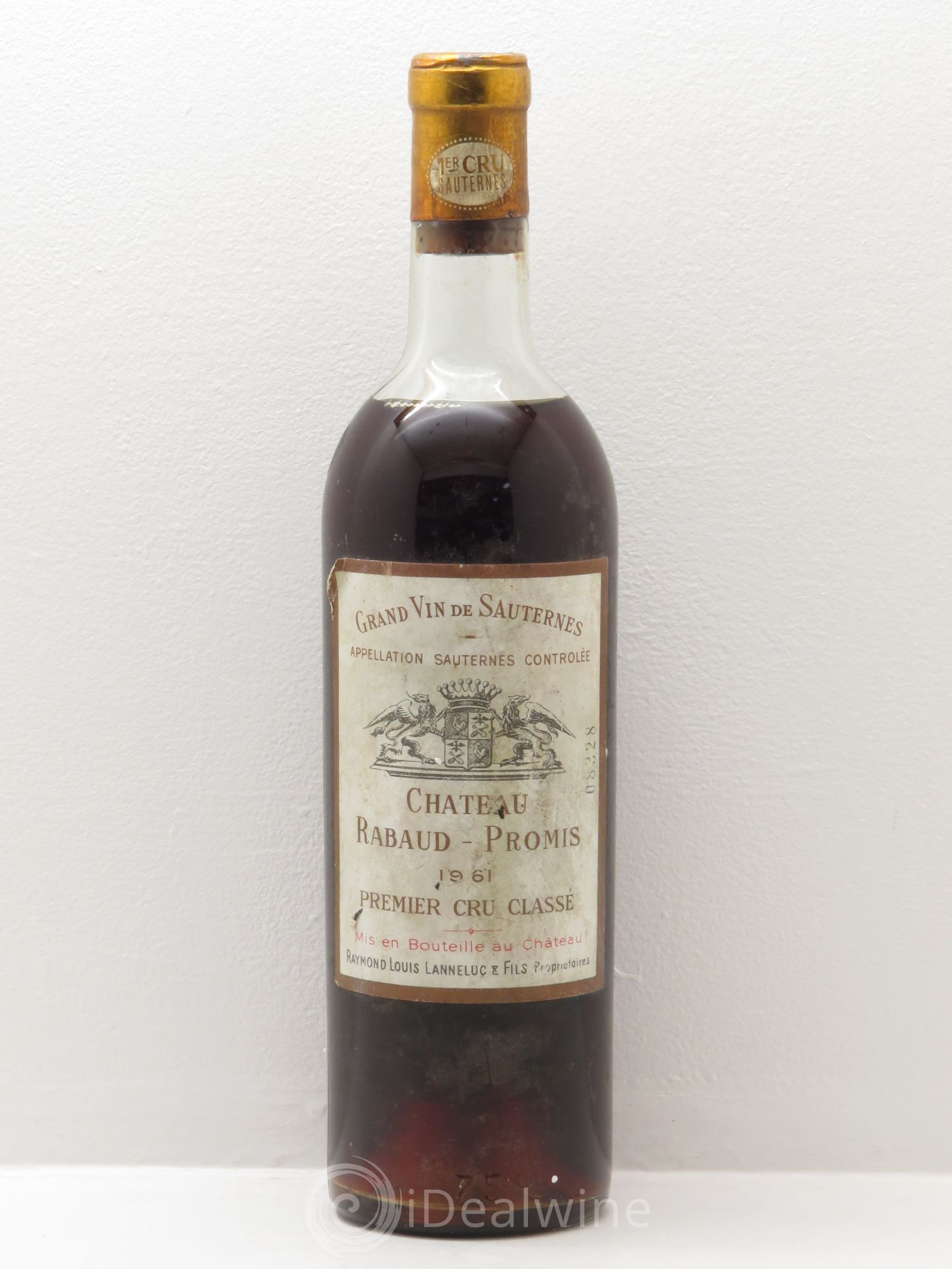 Château Rabaud Promis 1er Grand Cru Classé 1961 - Posten von 1 Flasche - 0