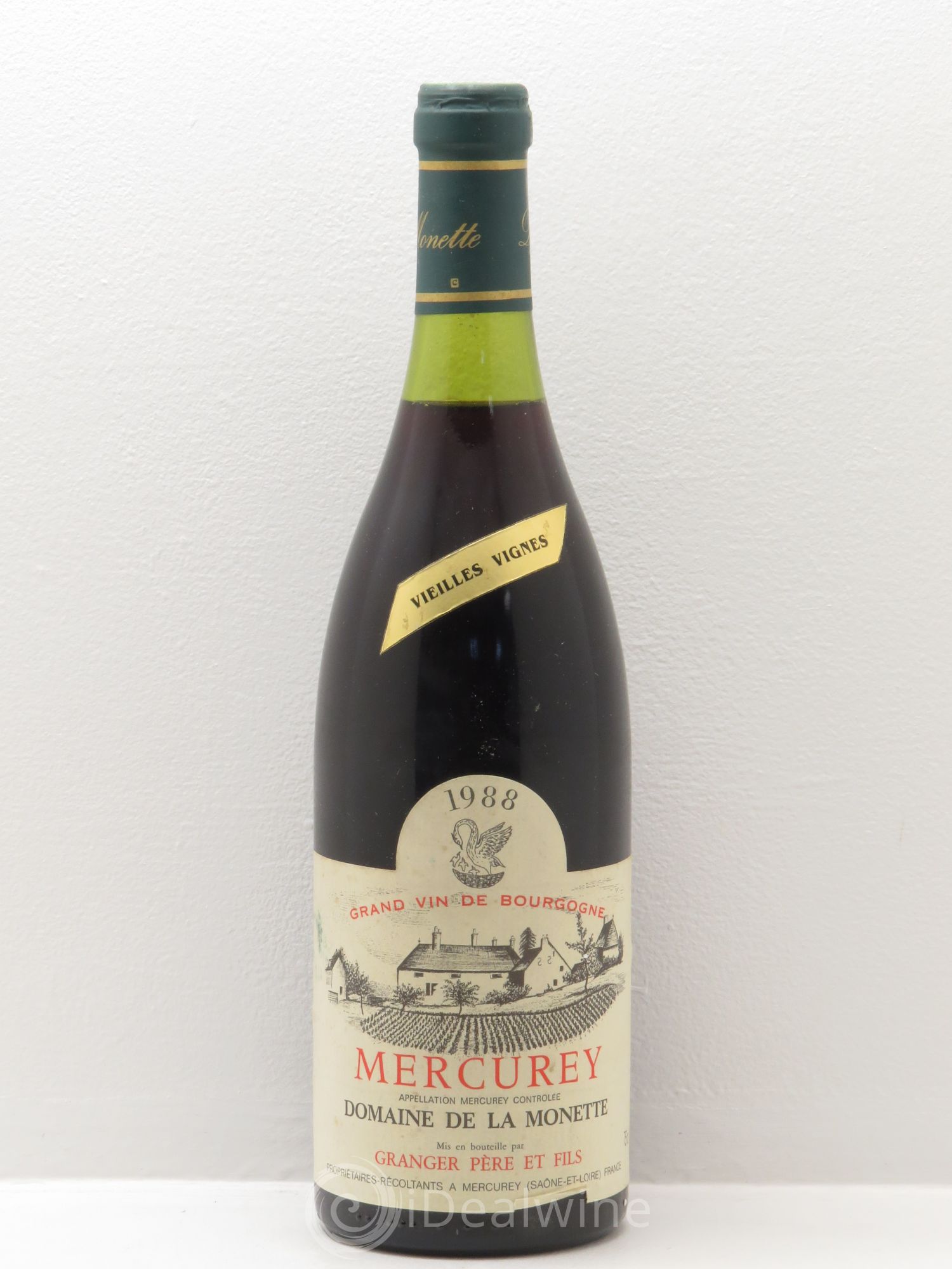 Mercurey Vieilles Vignes Domaine de la Monette (sans prix de réserve) 1988 - Posten von 6 Flaschen - 0