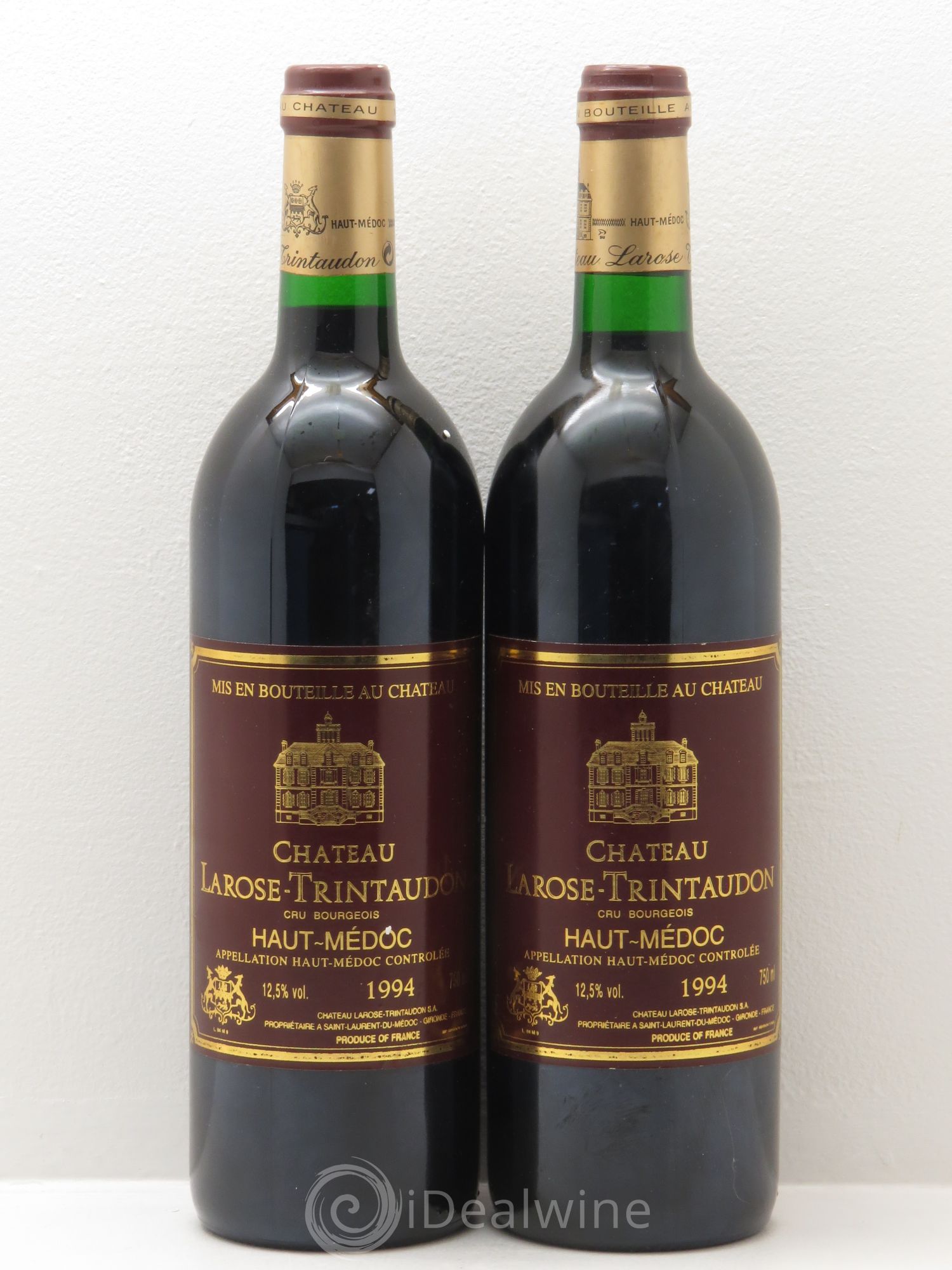 Château Larose Trintaudon Cru Bourgeois 1994 - Lot de 2 bouteilles - 0