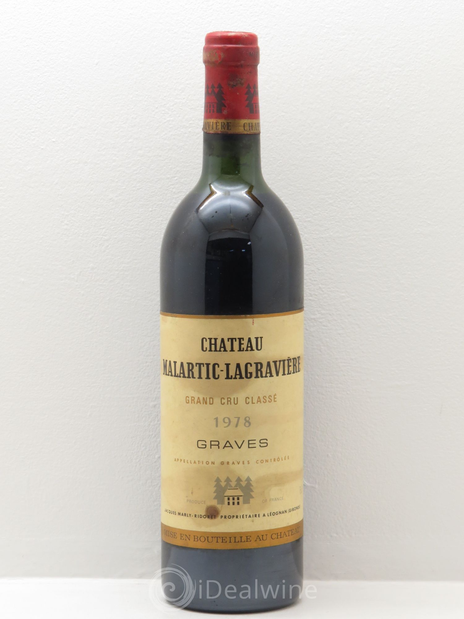 Château Malartic-Lagravière Cru Classé de Graves Graves de Vayres 1978 - Lot de 1 bouteille - 0
