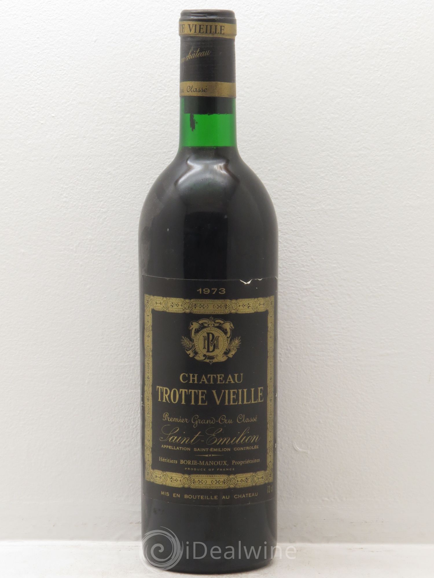 Château Trotte Vieille 1er Grand Cru Classé B 1973 - Lot de 1 bouteille - 0