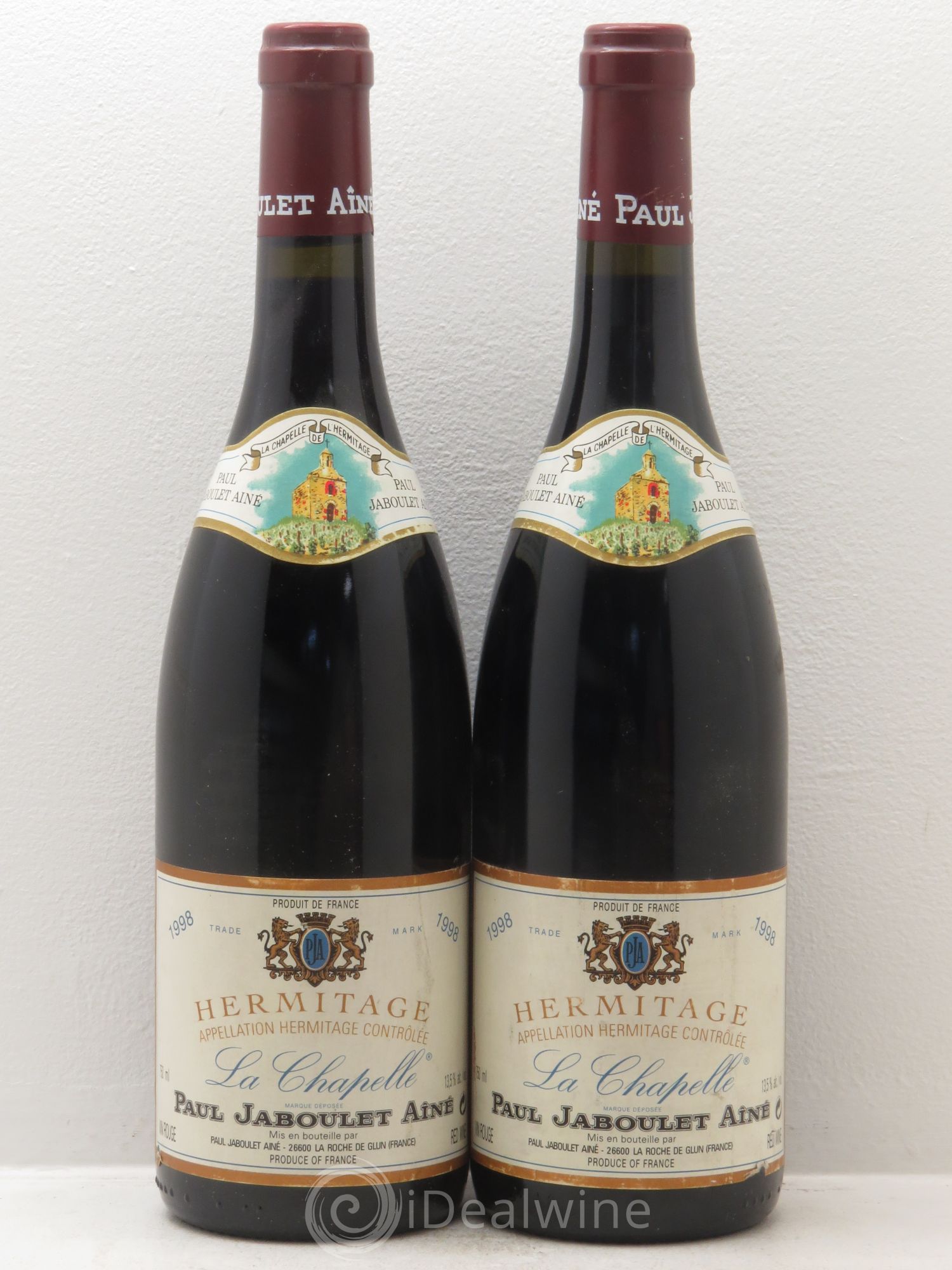 Hermitage La Chapelle Paul Jaboulet Ainé 1998 - Lot de 2 bouteilles - 0