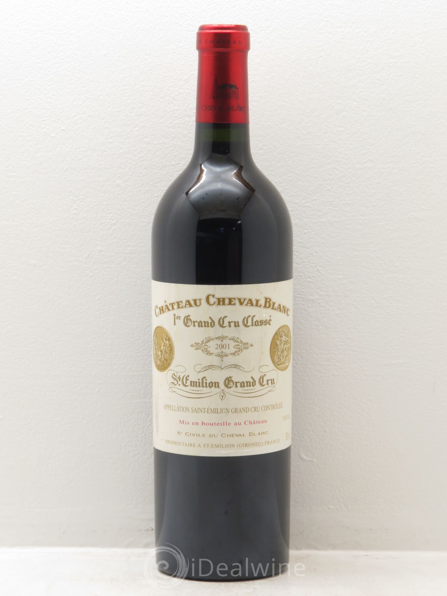 Château Cheval Blanc 1er Grand Cru Classé A 2001 - Lot de 1 bouteille - 0