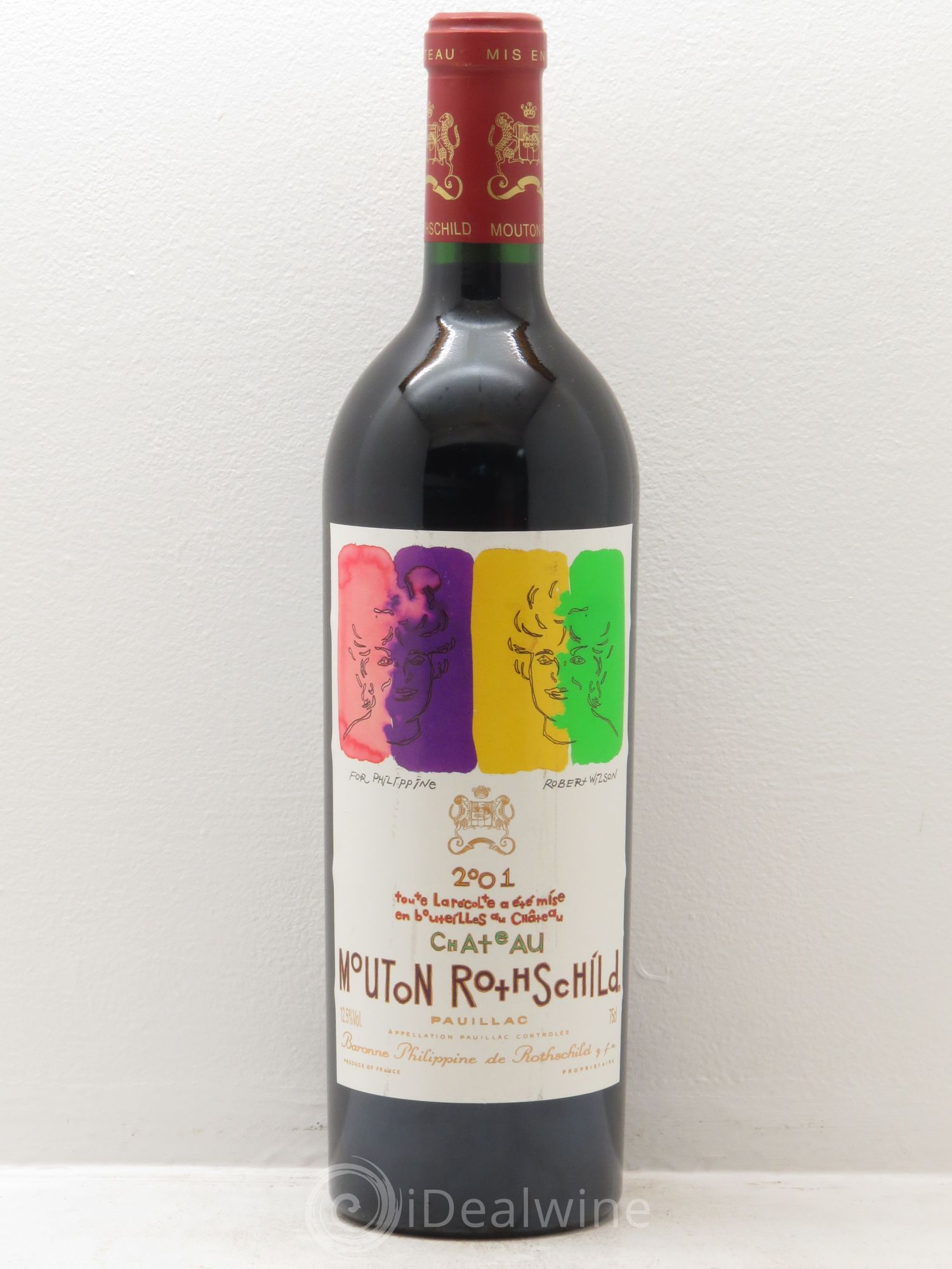 Château Mouton Rothschild 1er Grand Cru Classé 2001 - Lot de 1 bouteille - 0