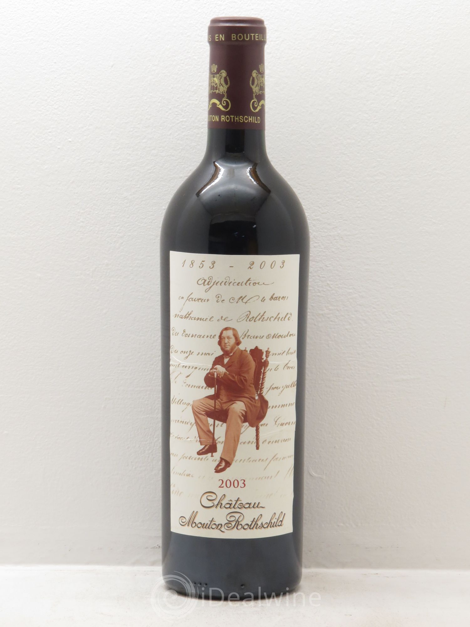 Château Mouton Rothschild 1er Grand Cru Classé 2003 - Lot de 1 bouteille - 0