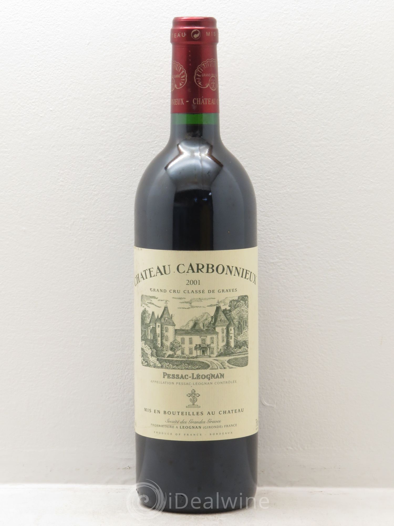 Château Carbonnieux Cru Classé de Graves 2001 - Lot de 1 bouteille - 0