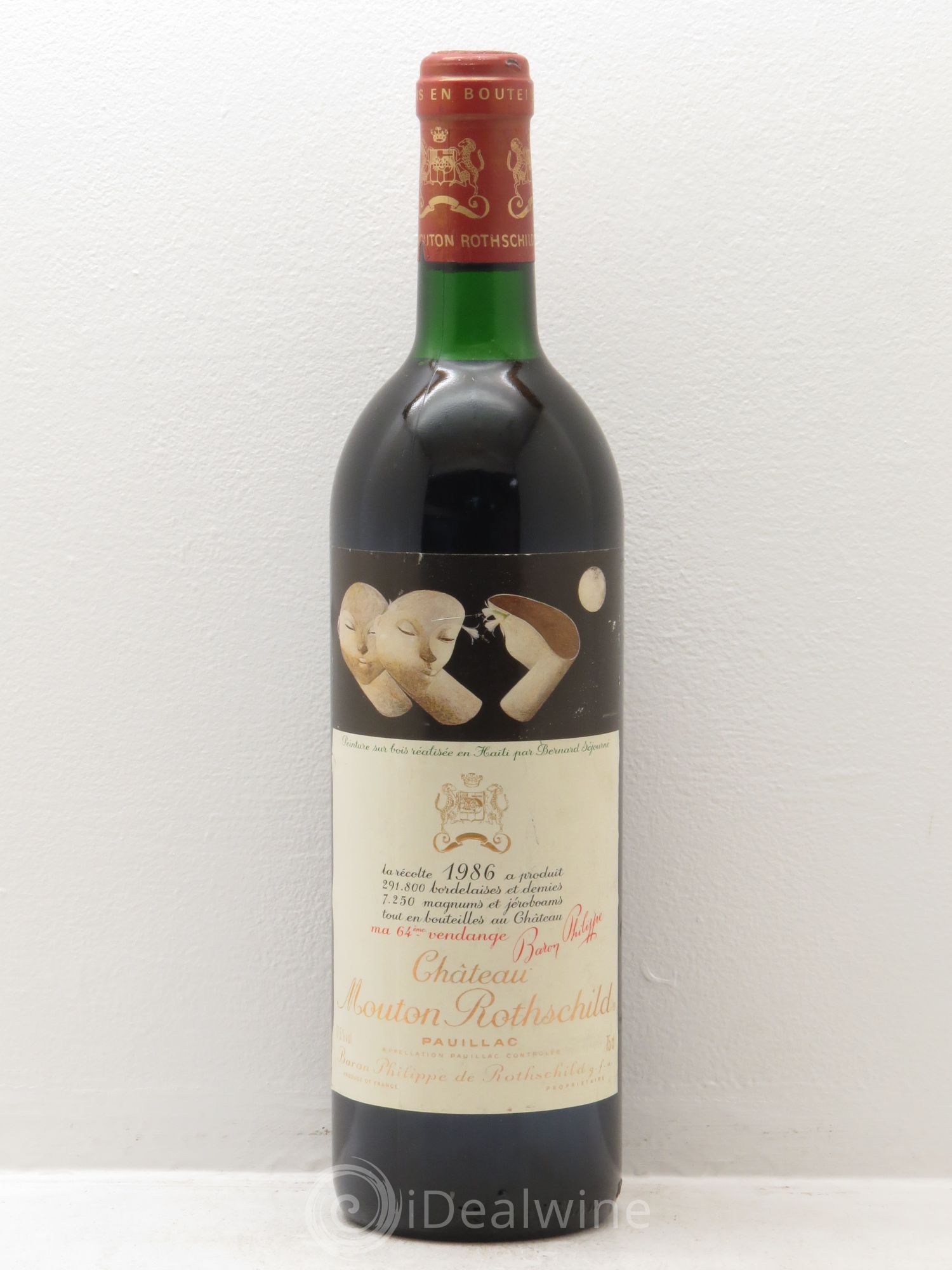 Château Mouton Rothschild 1er Grand Cru Classé 1986 - Lot de 1 bouteille - 0