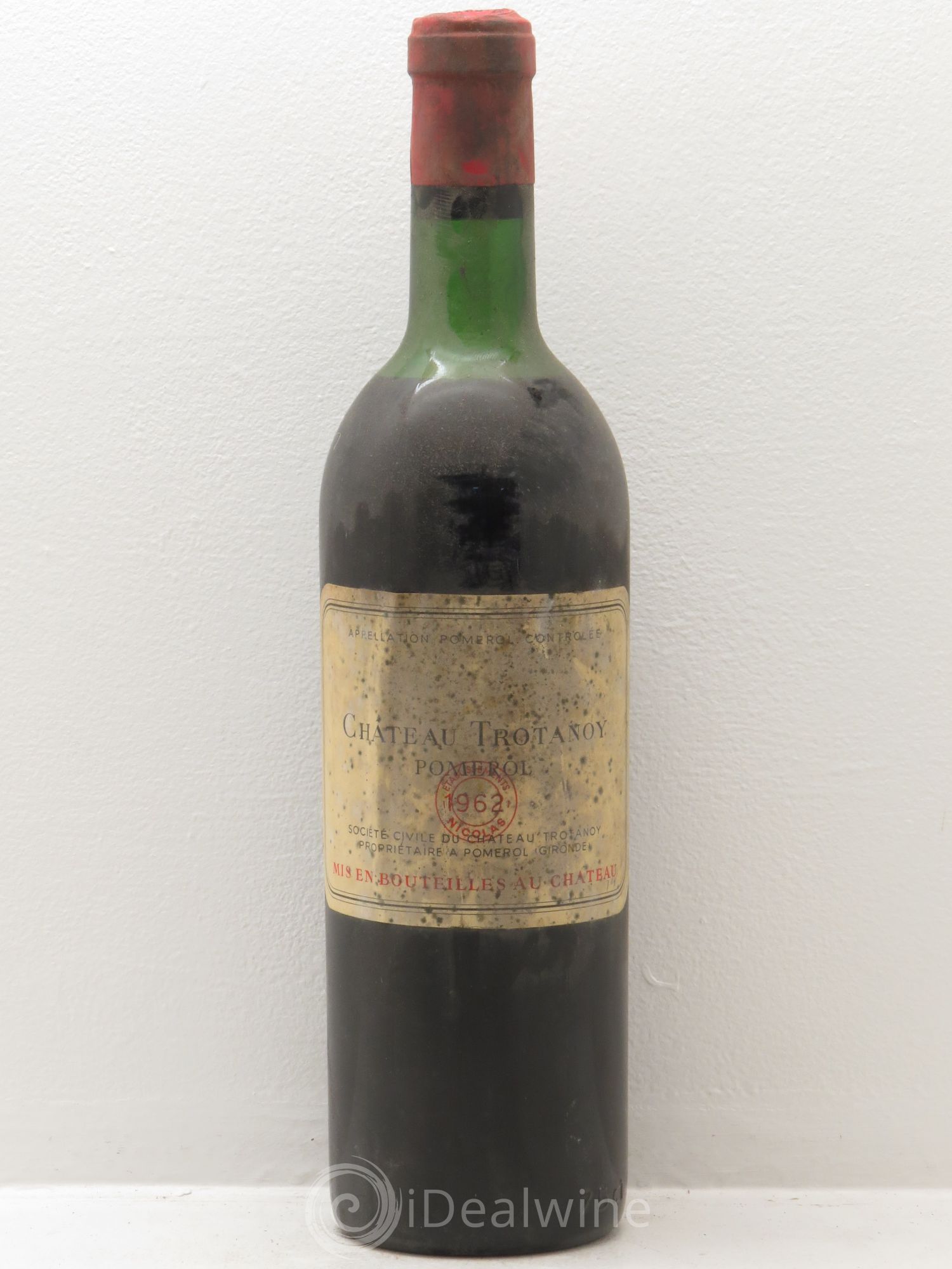 Château Trotanoy 1962 - Lot de 1 bouteille - 0