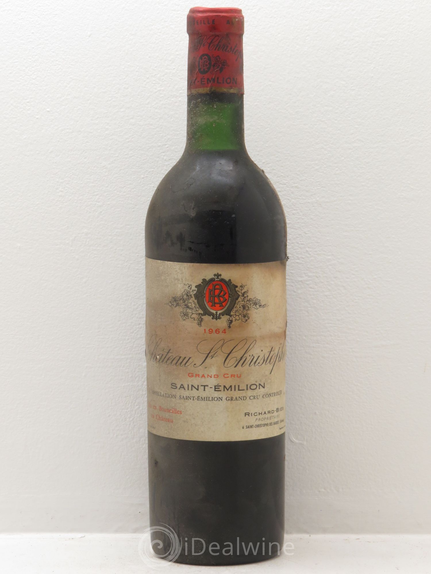 Saint-Émilion Château Saint Christophe 1964 - Lot de 6 bouteilles - 0