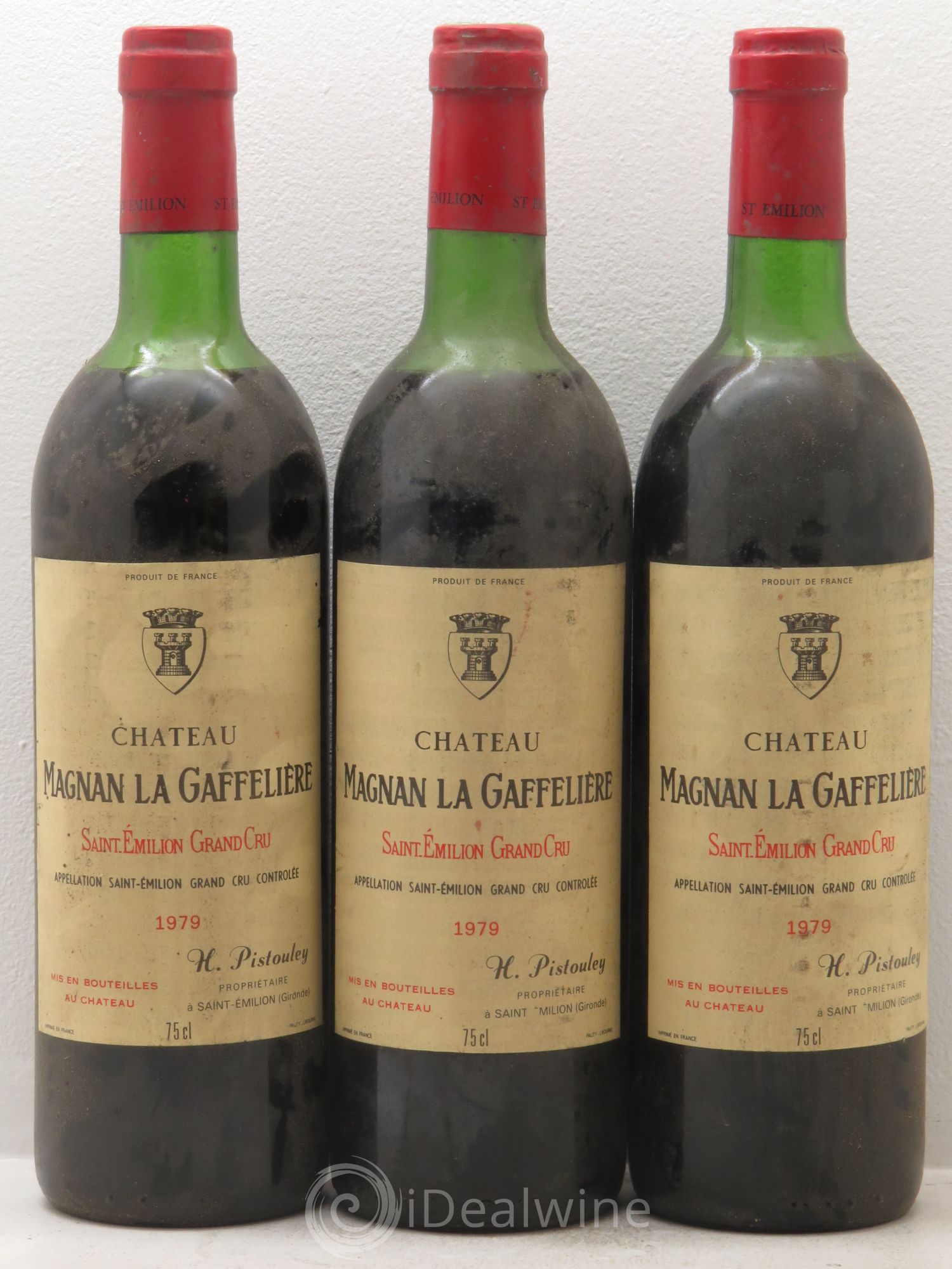 Château Magnan la Gaffelière 1979 - Lot de 3 bouteilles - 0