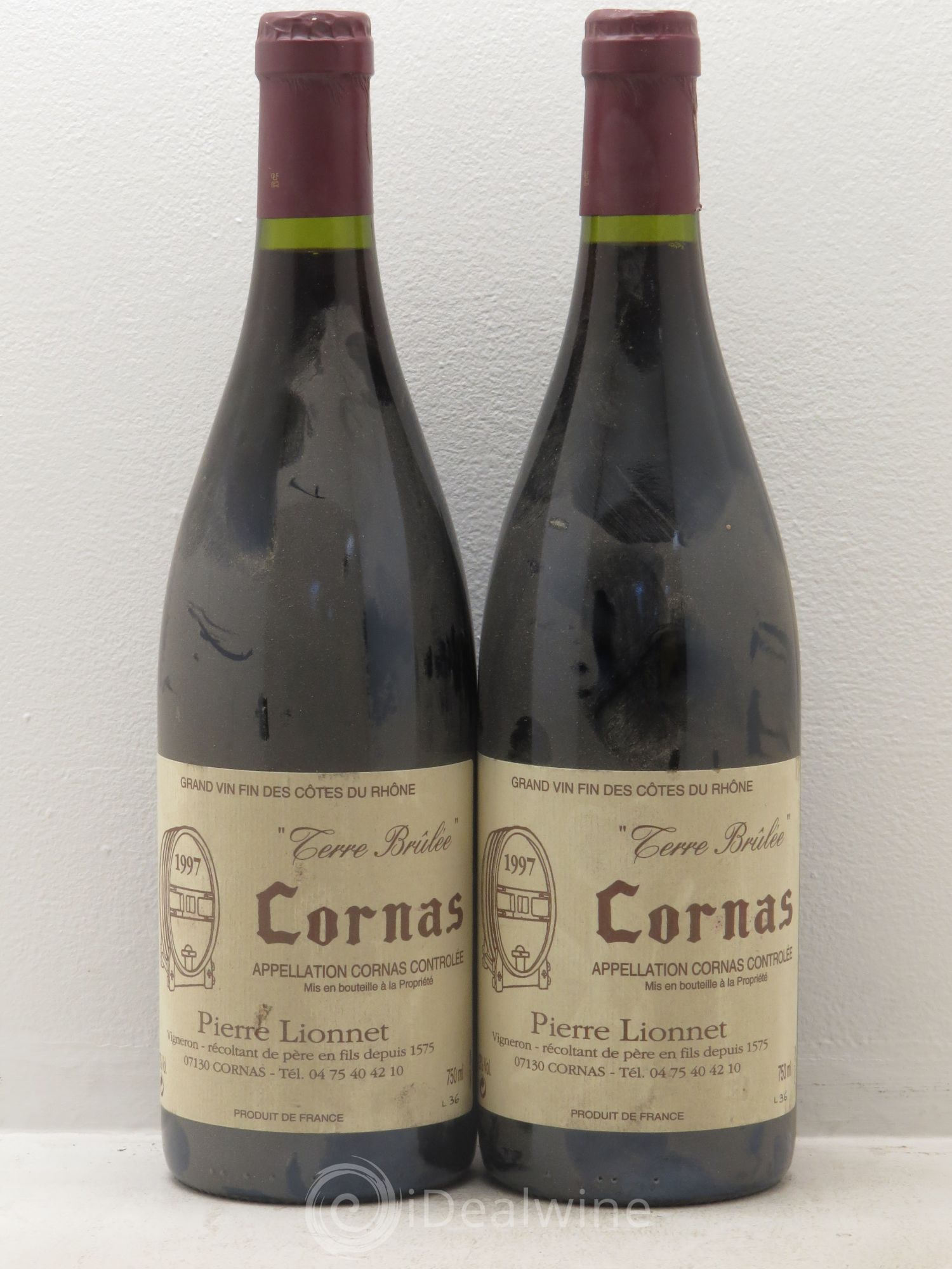 Cornas Terre Brulée Lionnet 1997 - Posten von 2 Flaschen - 0