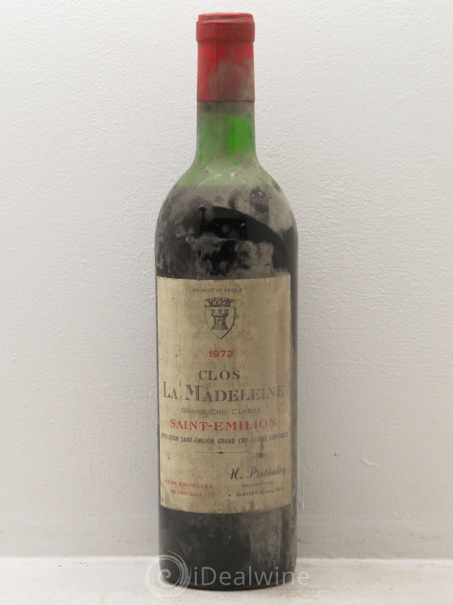 Clos la Madeleine Grand Cru Classé 1972 - Lot de 1 bouteille - 0