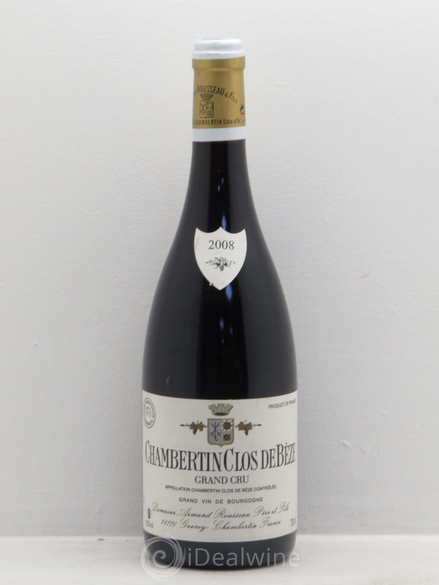 Chambertin Clos de Bèze Grand Cru Armand Rousseau (Domaine) 2008 - Lot de 1 bouteille - 0