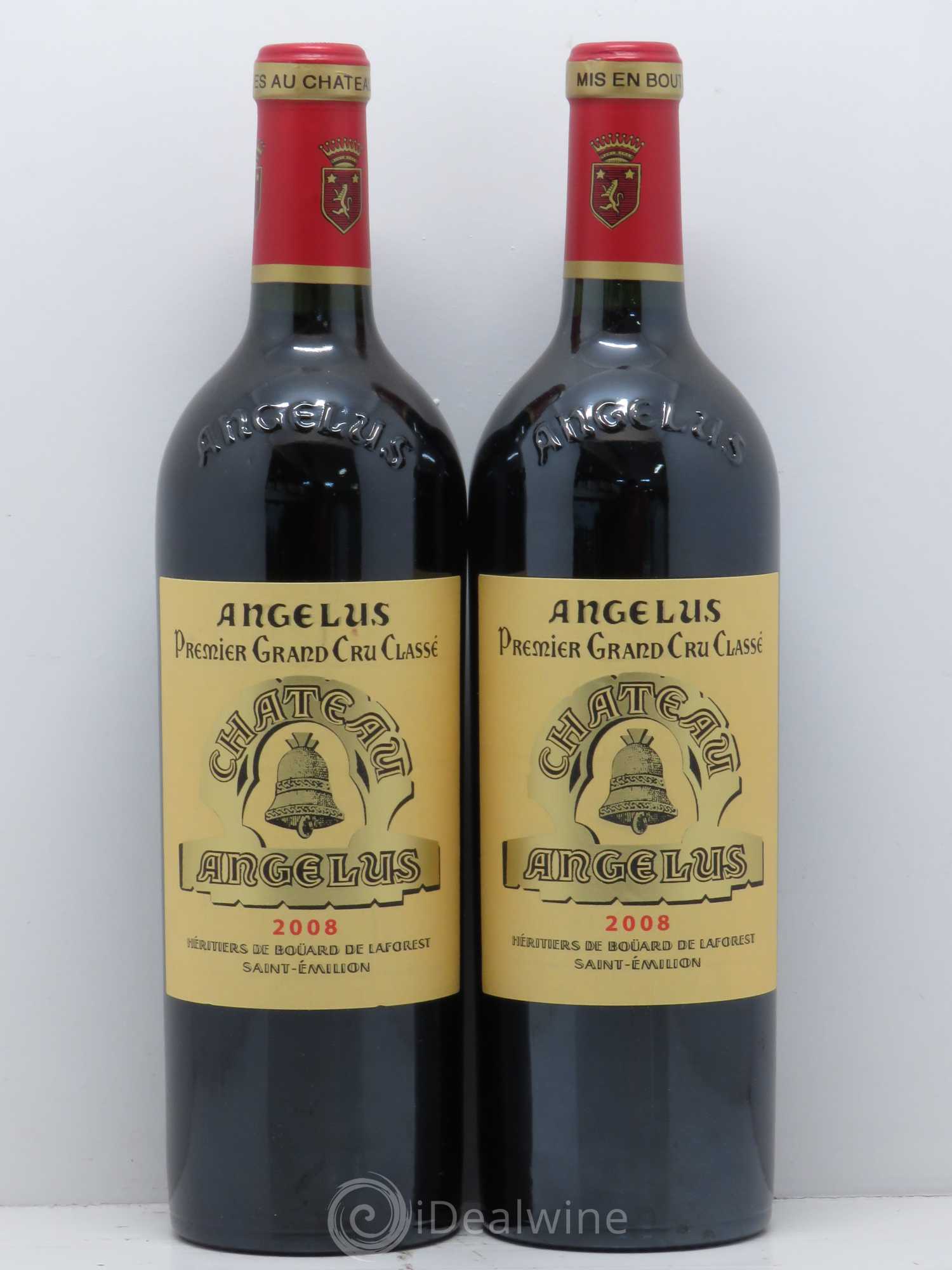 Château Angélus 1er Grand Cru Classé A 2008 - Lot de 2 bouteilles - 0