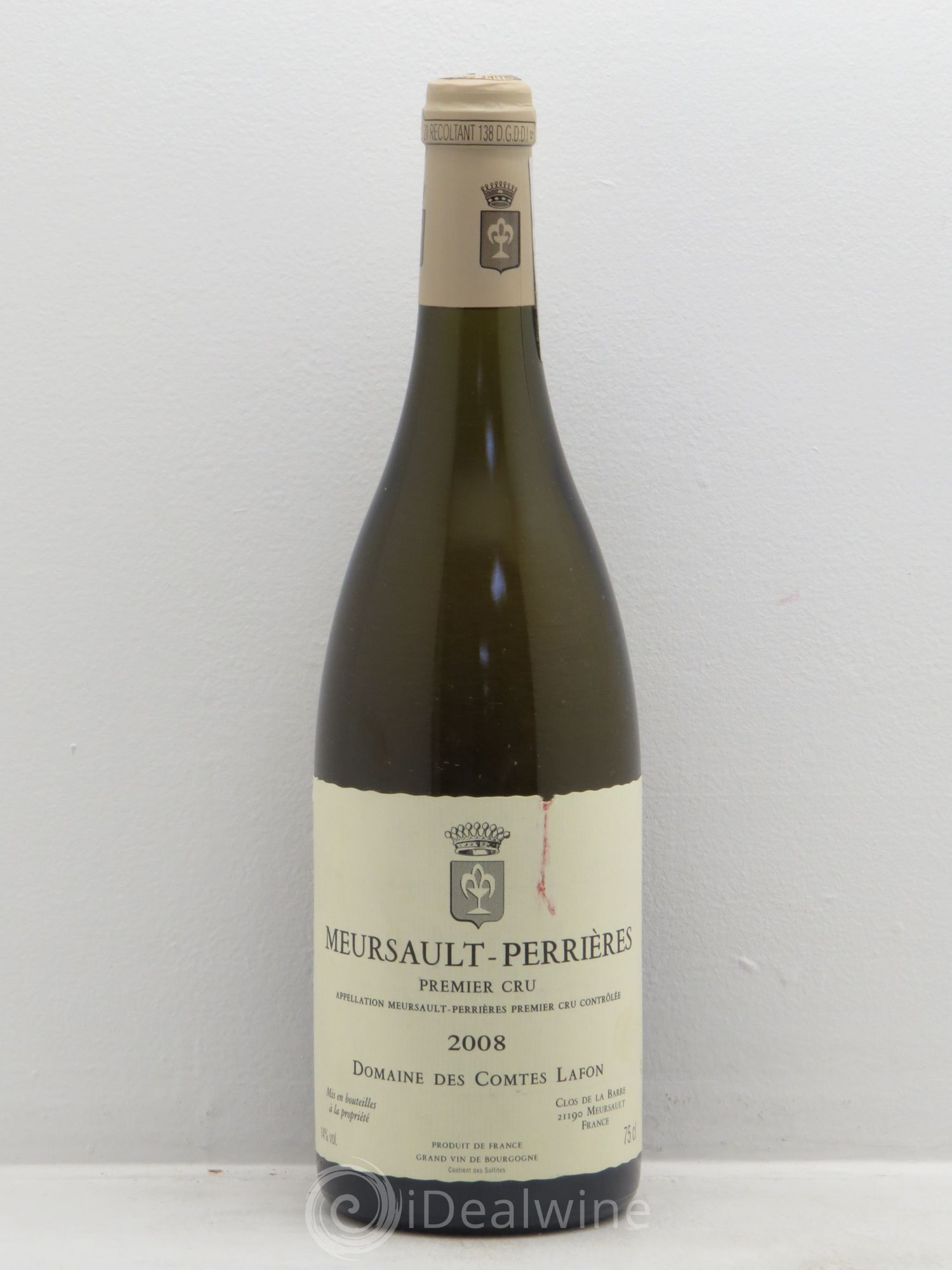 Meursault 1er Cru Perrières Comtes Lafon (Domaine des) 2008 - Lot de 1 bouteille - 0