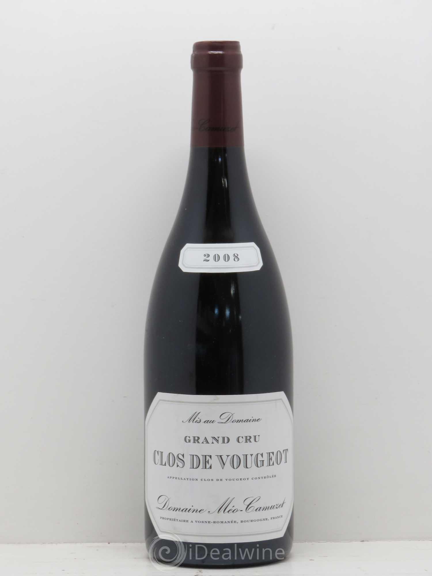Clos de Vougeot Grand Cru Méo-Camuzet (Domaine) 2008 - Lot de 1 bouteille - 0