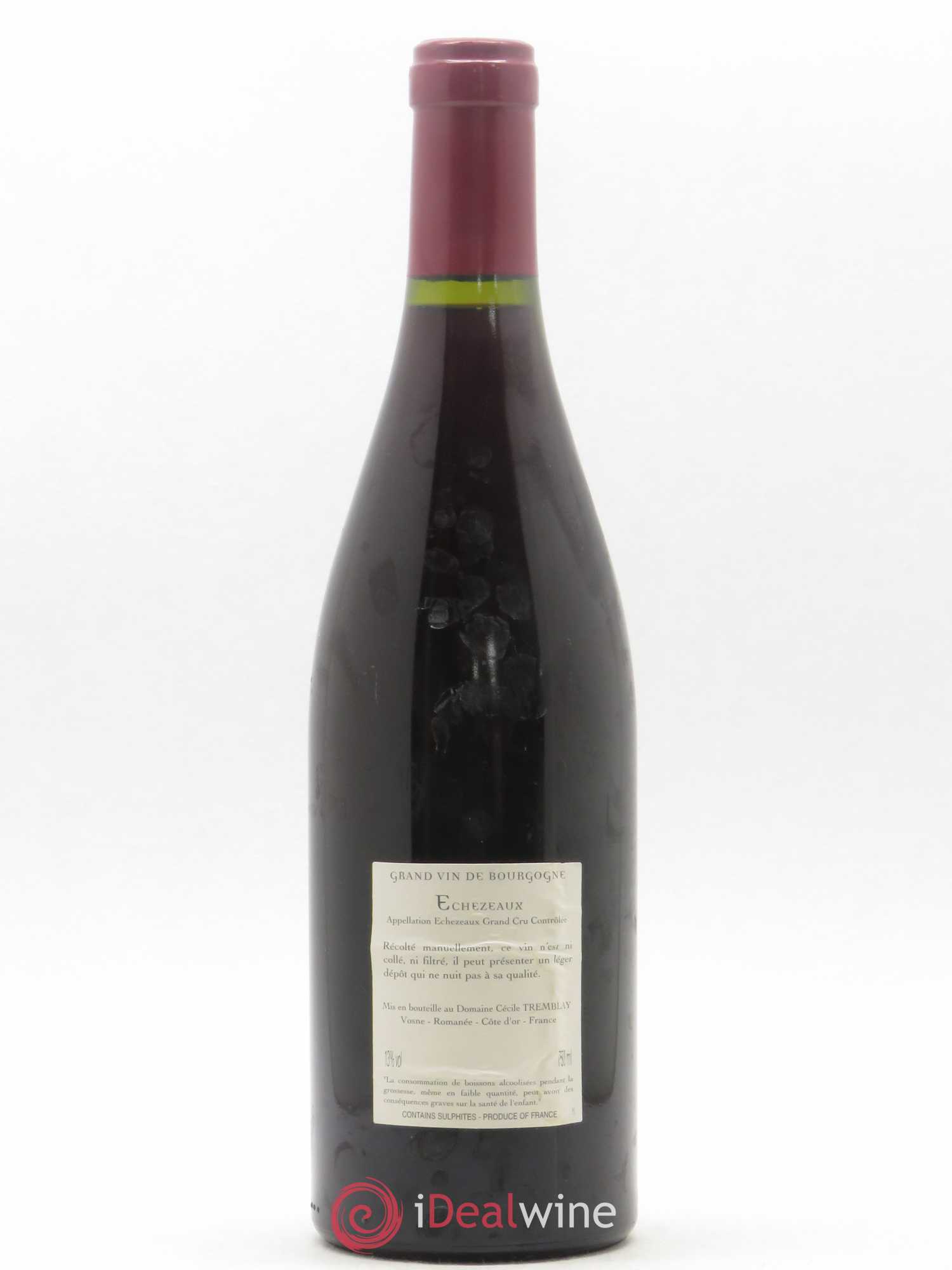 Echezeaux Grand Cru du dessus Cécile Tremblay 2008 - Lot de 1 bouteille - 1