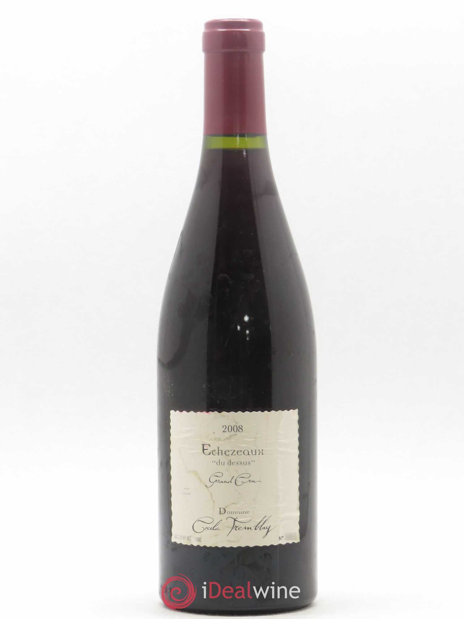 Echezeaux Grand Cru du dessus Cécile Tremblay 2008 - Lot de 1 bouteille - 0