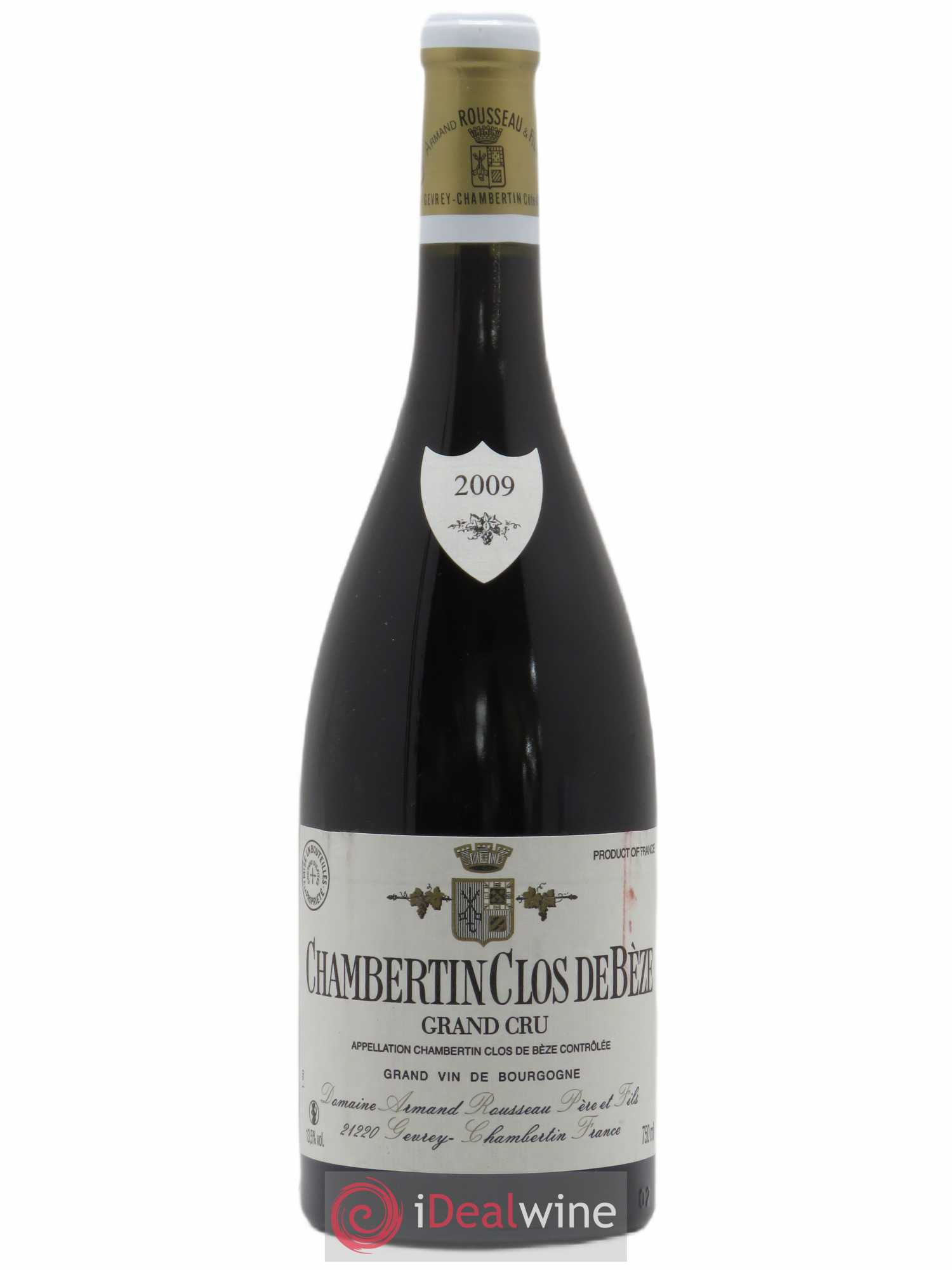 Chambertin Clos de Bèze Grand Cru Armand Rousseau (Domaine) 2009 - Lot de 1 bouteille - 0