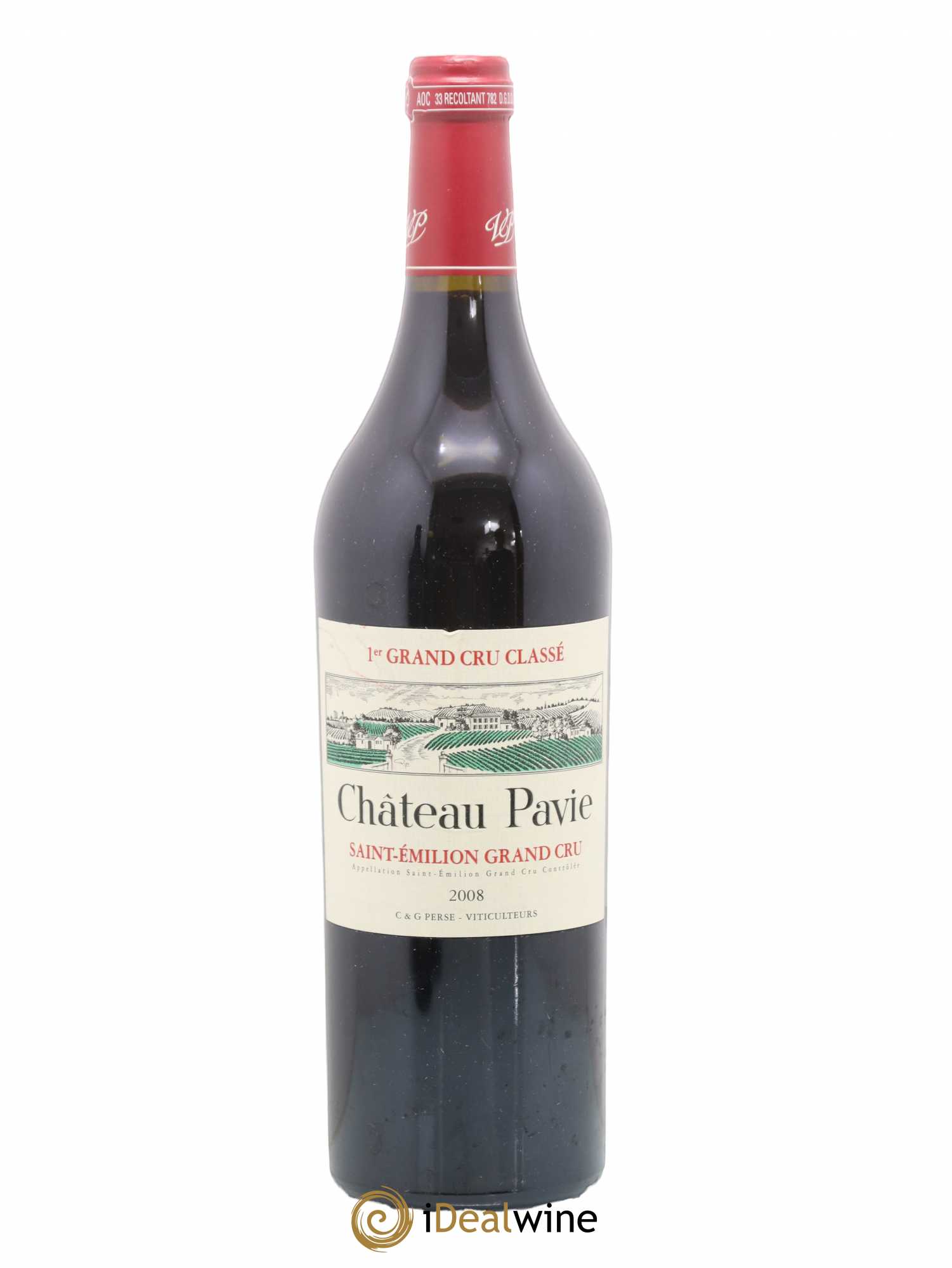 Château Pavie 1er Grand Cru Classé A 2008 - Lot de 1 bouteille - 0