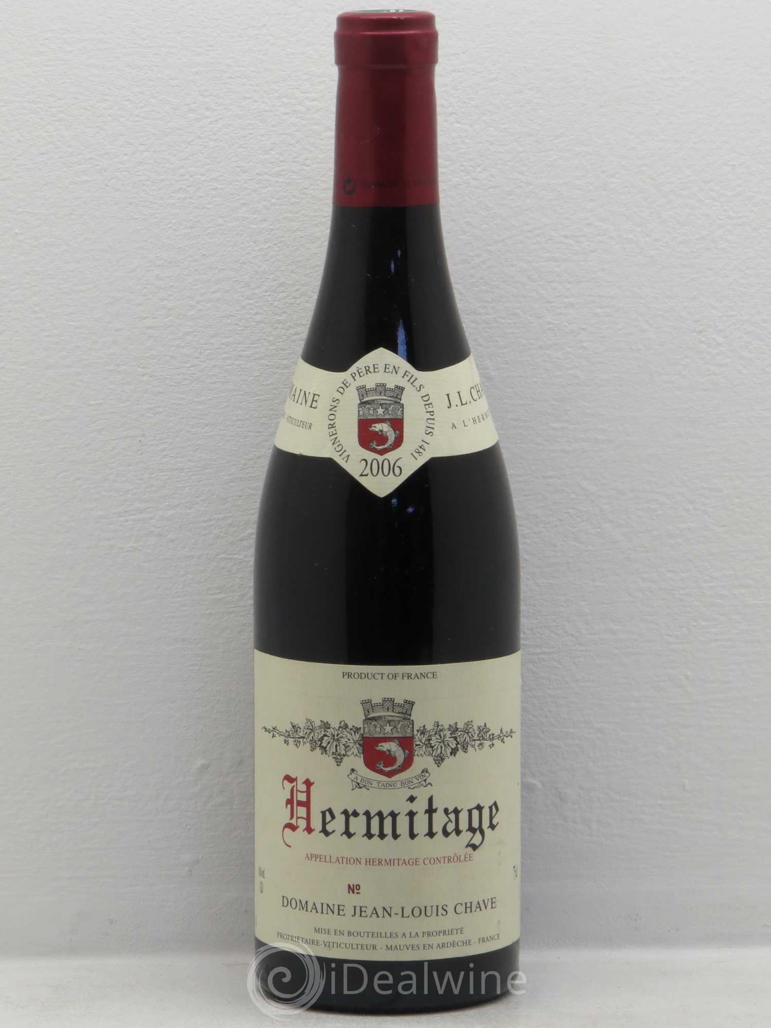 Hermitage Jean-Louis Chave 2006 - Lot de 1 bouteille - 0